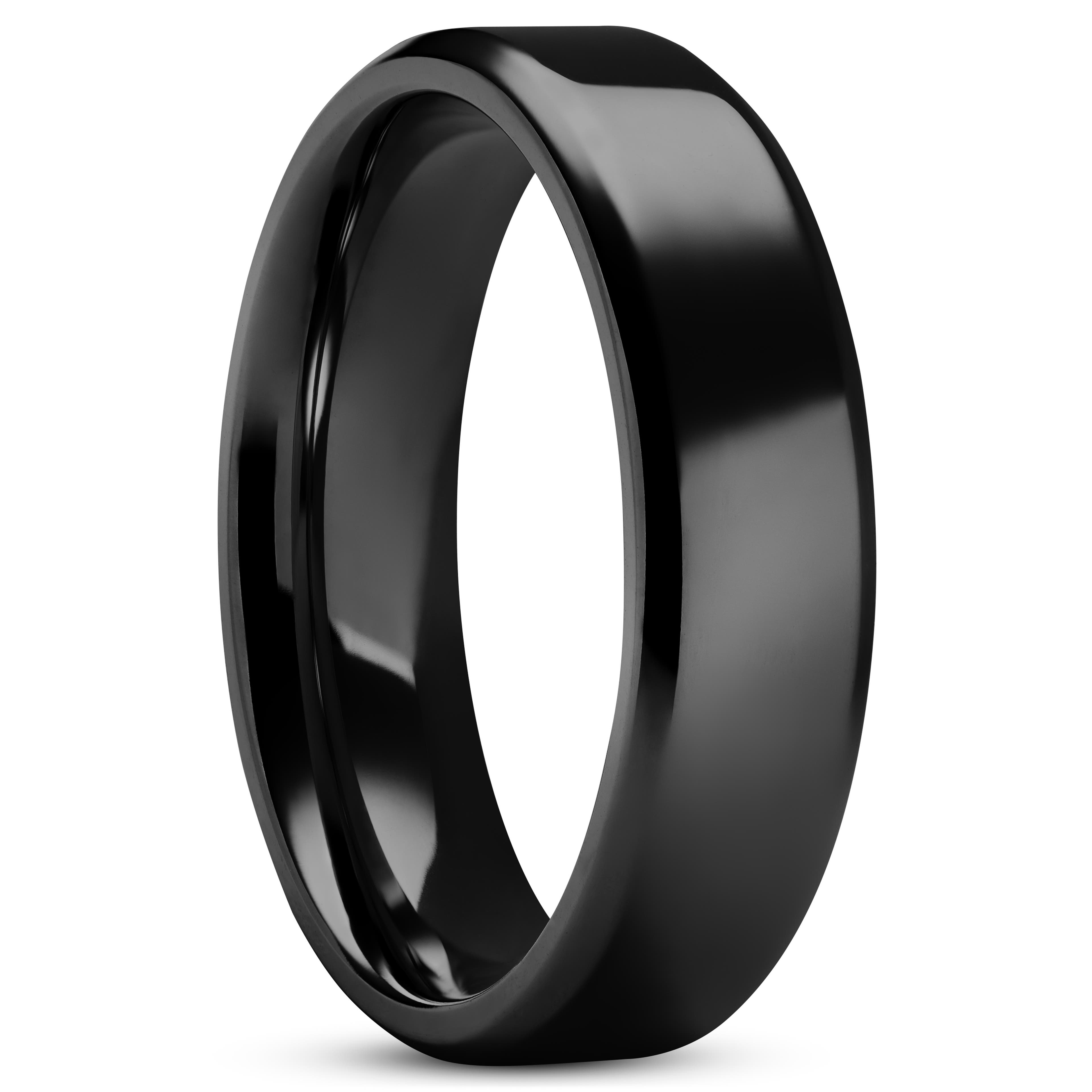 Черен титанов пръстен Aesop Kash