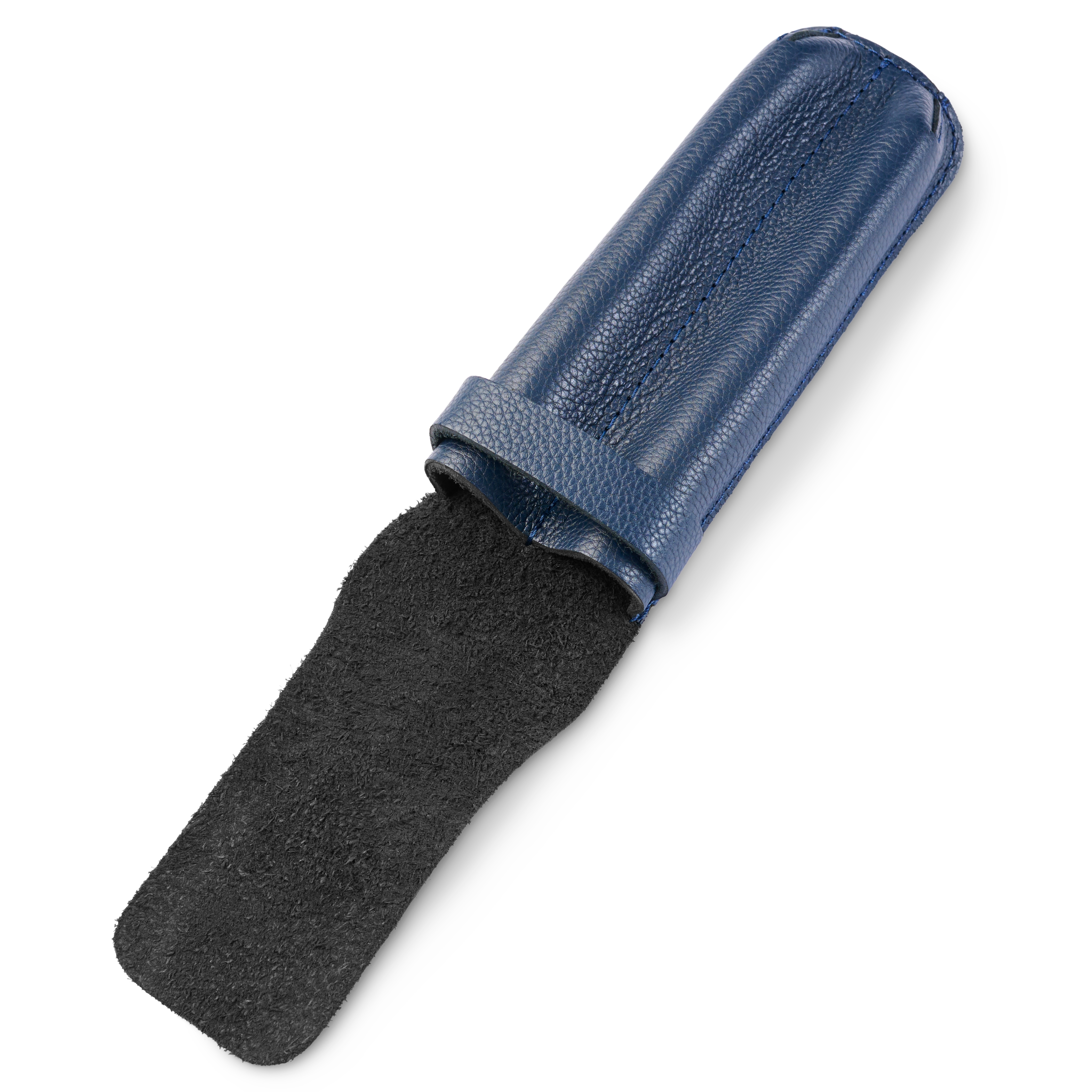 Θήκη Για Στυλό | Μπλε Navy Δέρμα | Large - 3