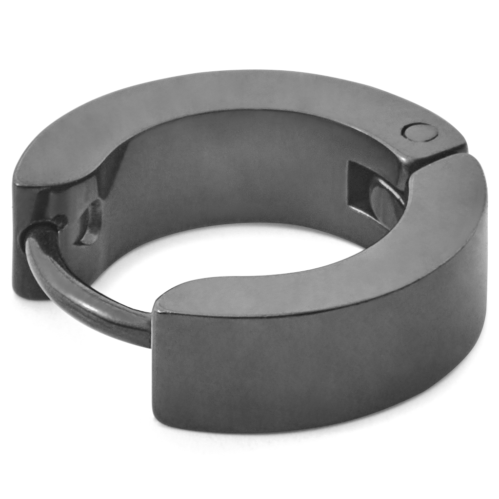 Floyd Sort Zirconia Hoop Ørering - 2