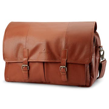 Fidei | Mocha Full Grain Goat Leather Business Travel Bag Fidei | Mocha Full Grain Goat Leather Business Travel Bag