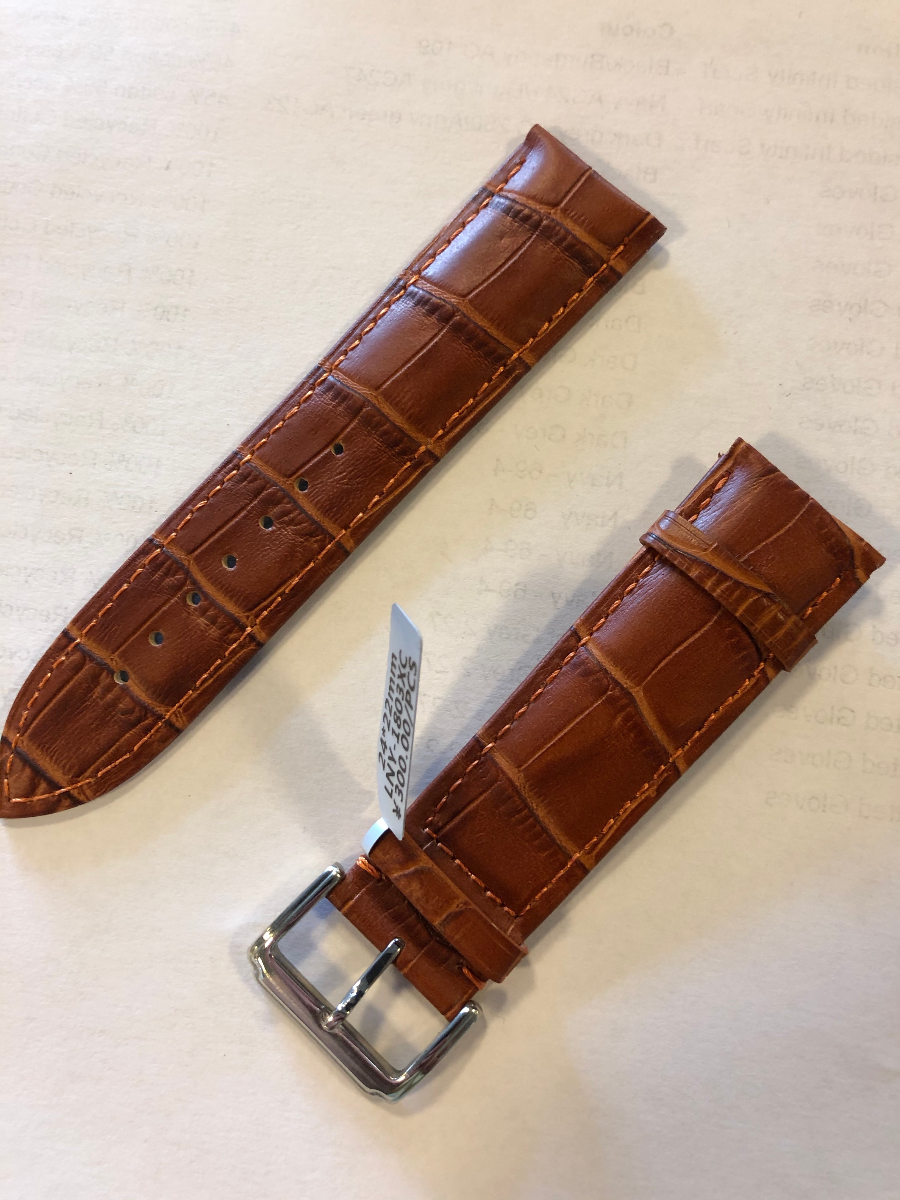 21mm crocodile watch online strap