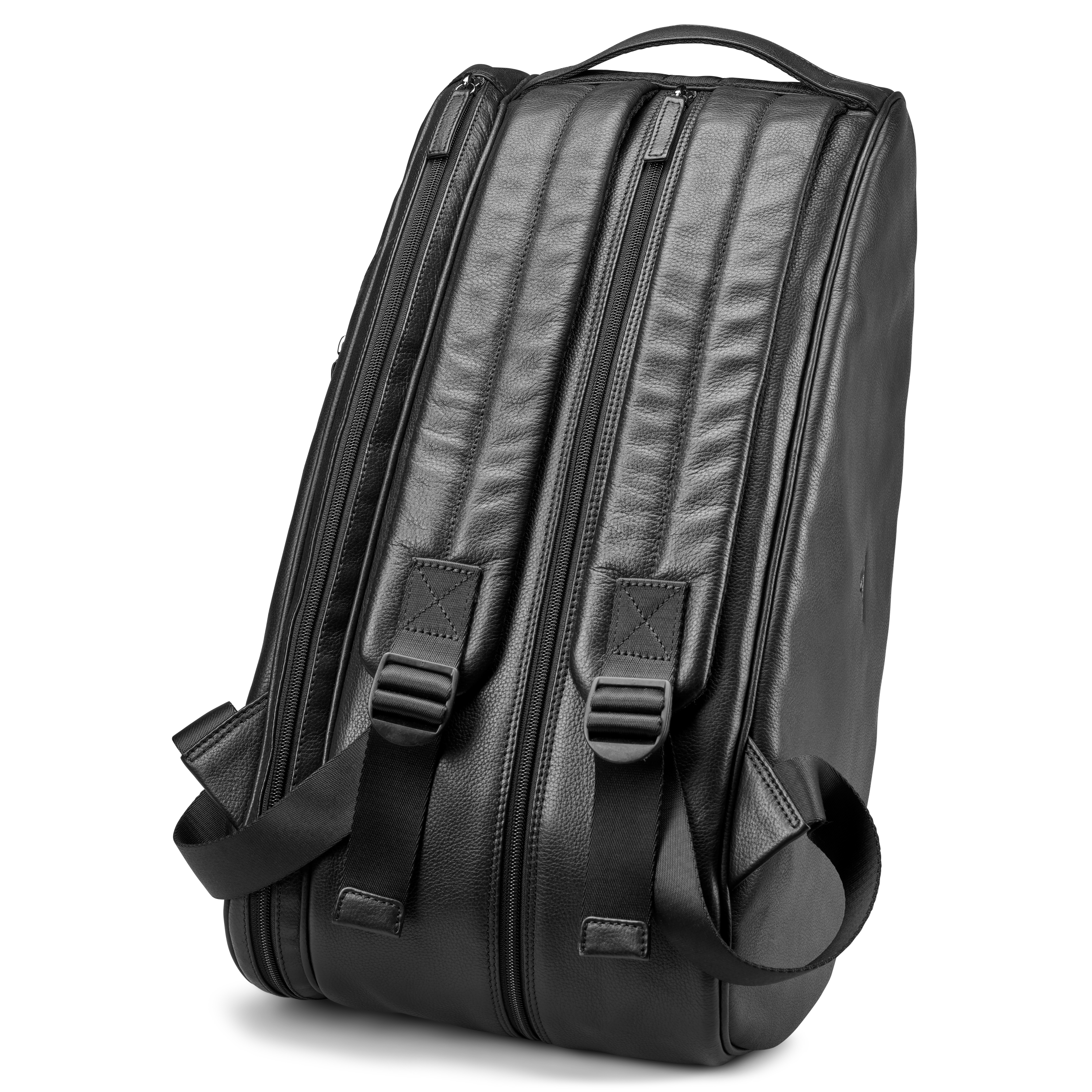 Czarna torba do padla z pełnoziarnistej skóry - 3