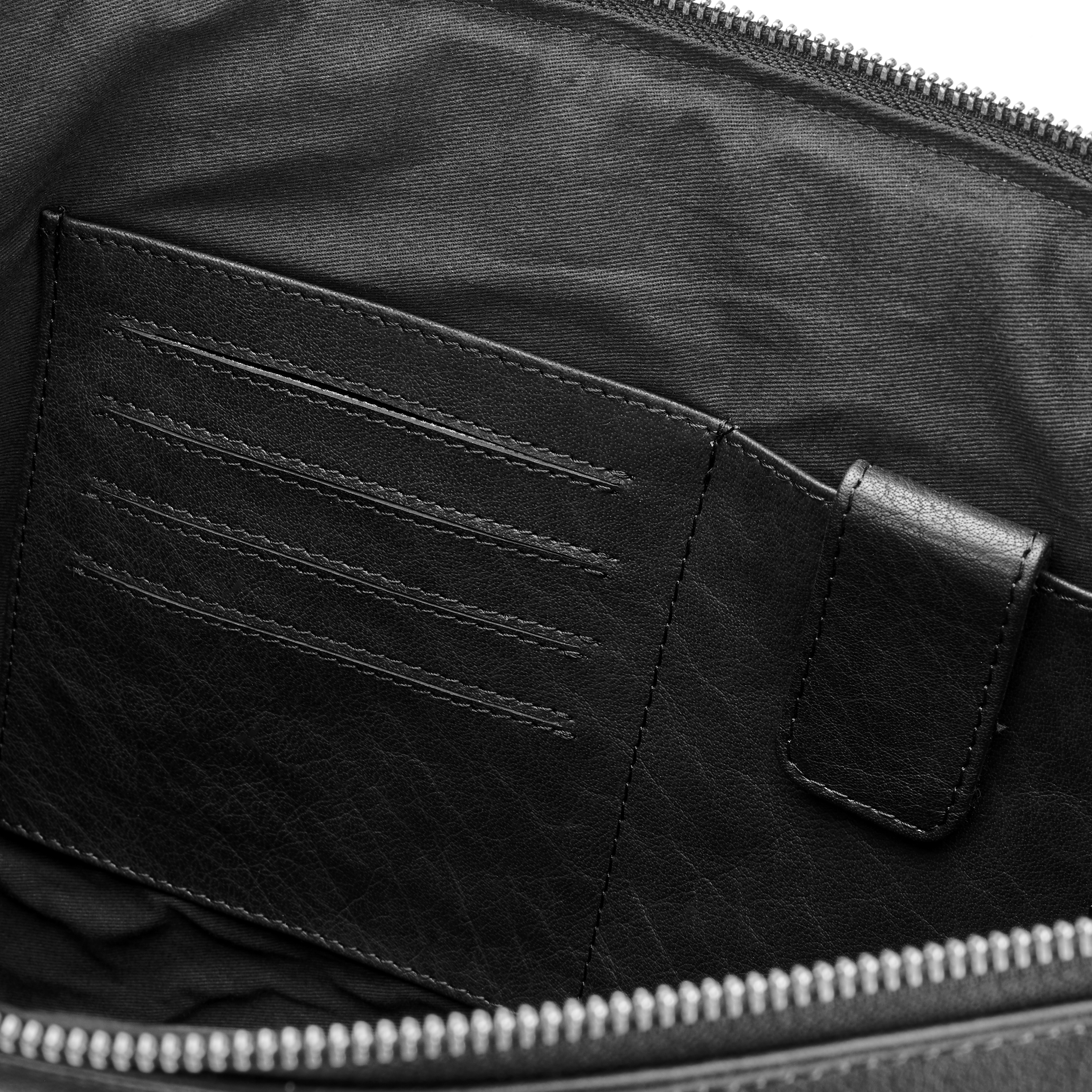Montreal Laptop Sleeve i Sort Læder - 9