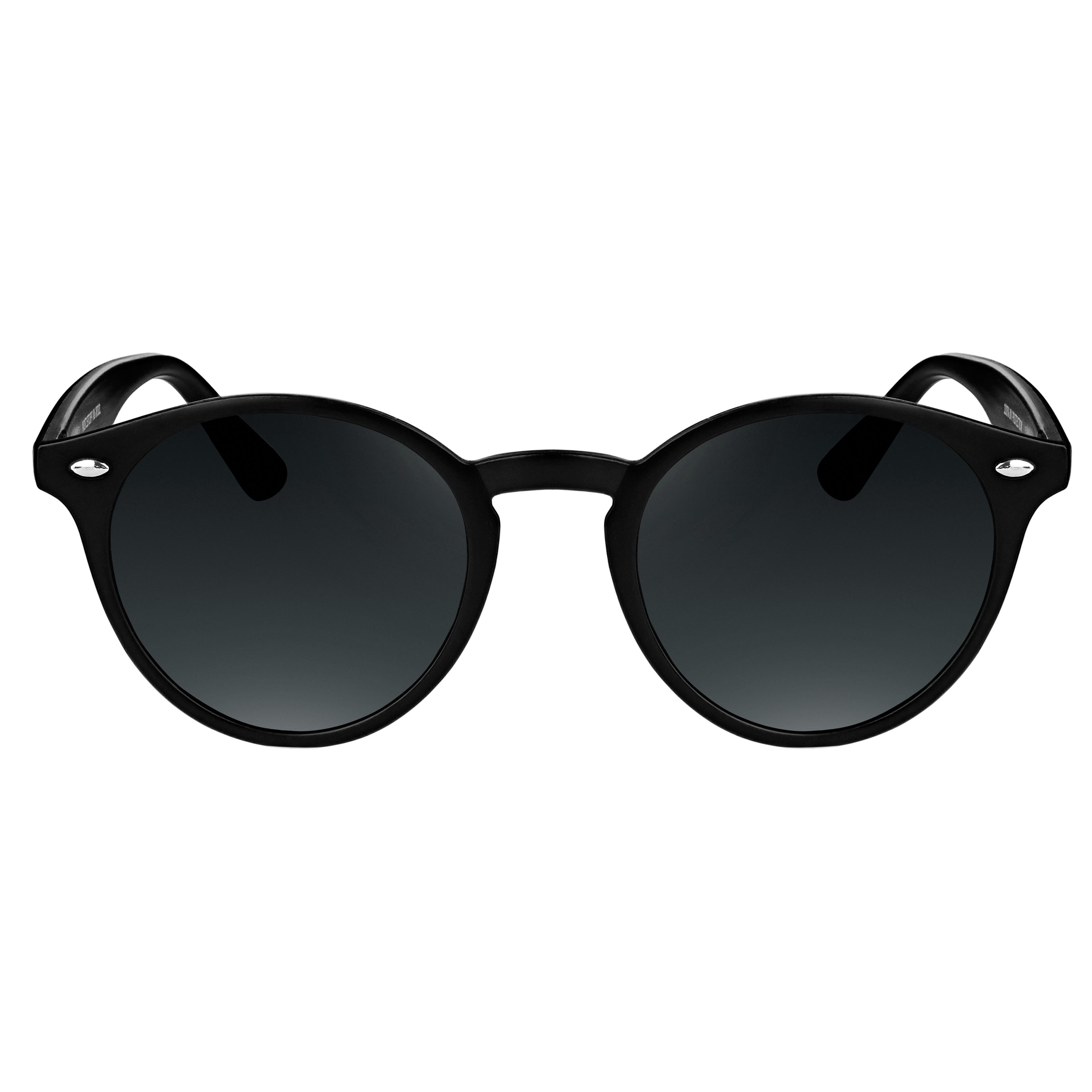 Schwarze Retro-Sonnenbrille, Sonnenbrillen, Sacha