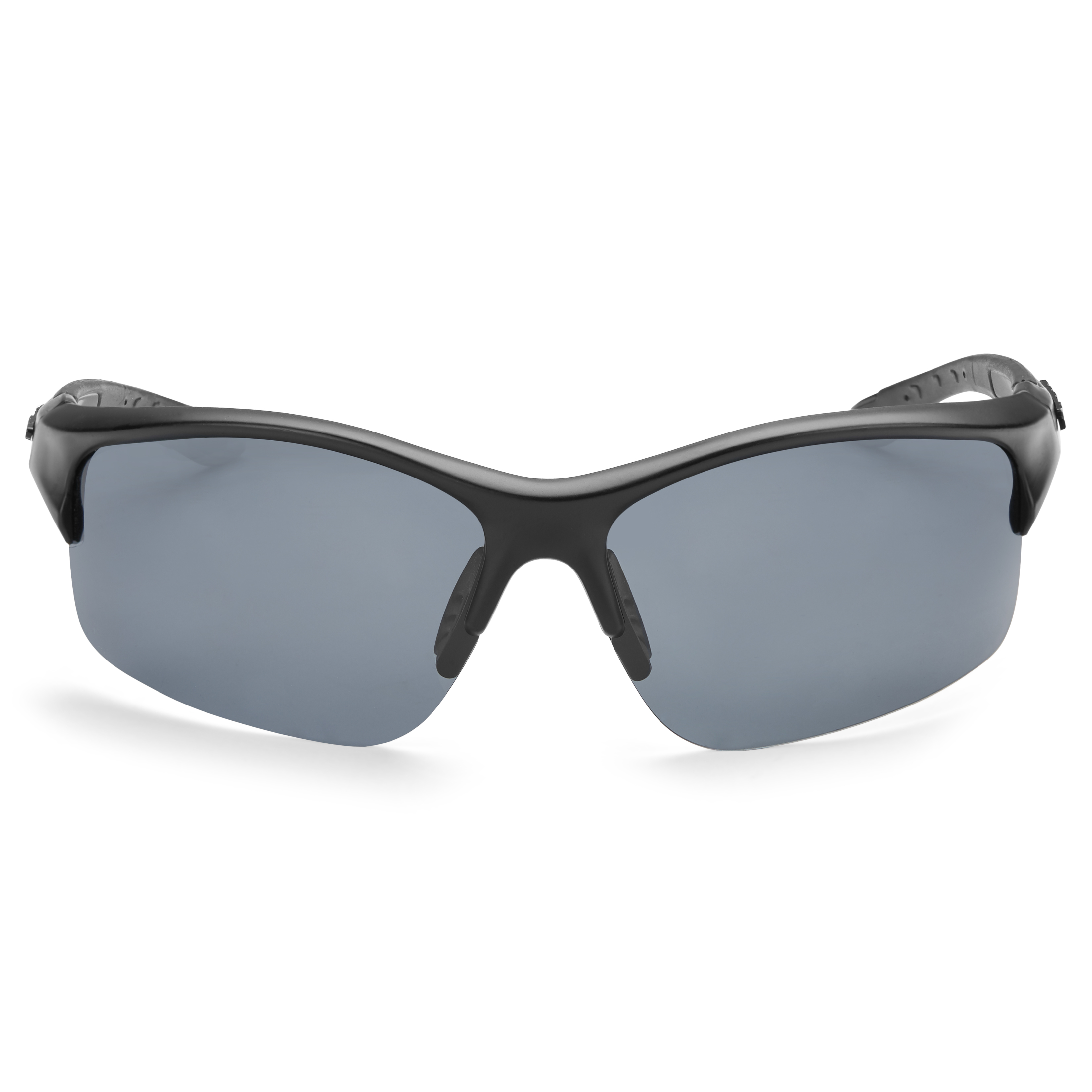 Gafas de sol deportivas negras con lentes polarizadas y ahumadas - 1