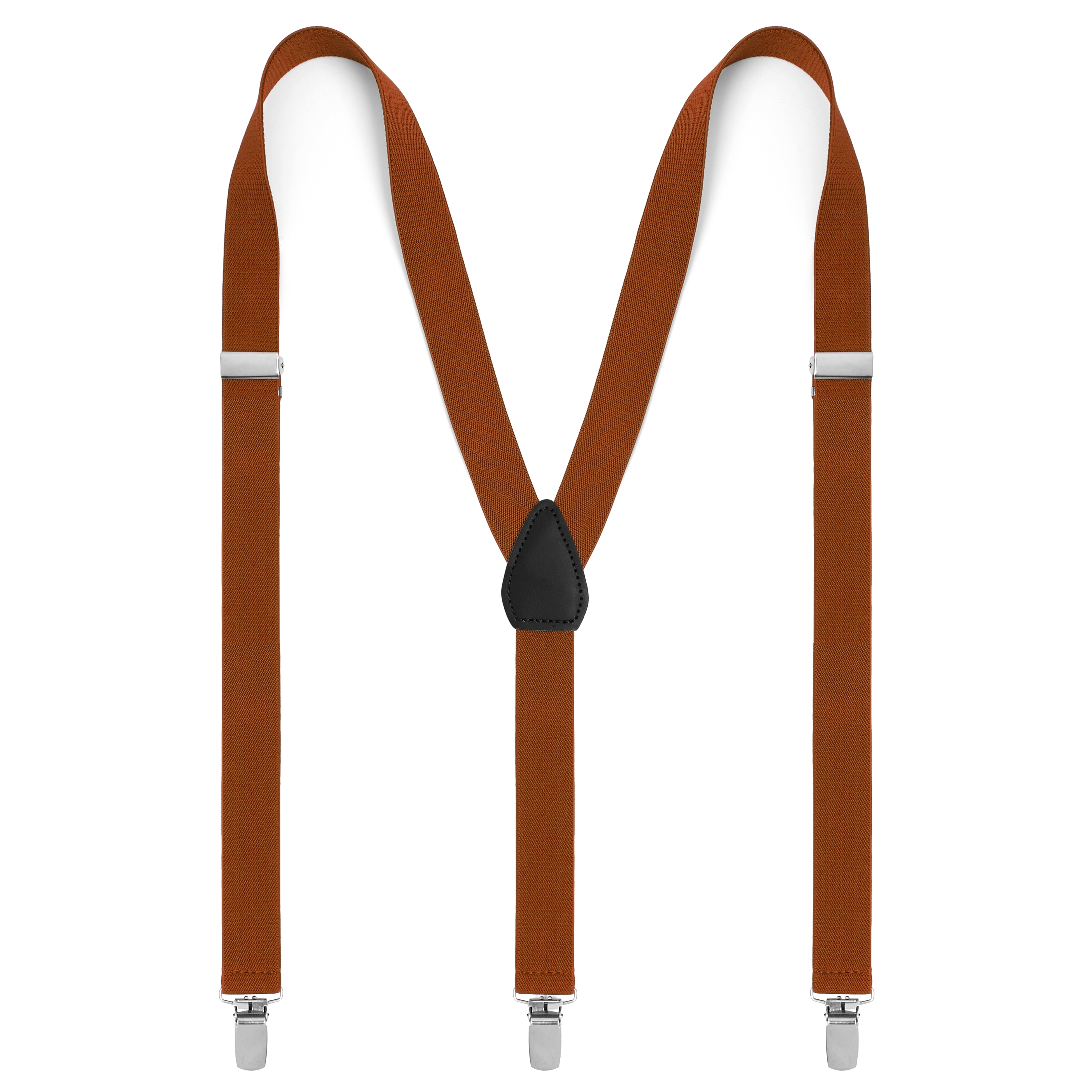 Svart ferdigknyttet sløyfe og brune bukseseler - 3