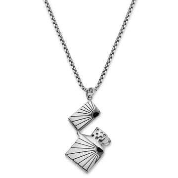 Egan | Silver-Tone Stainless Steel Lighter Box Chain Necklace