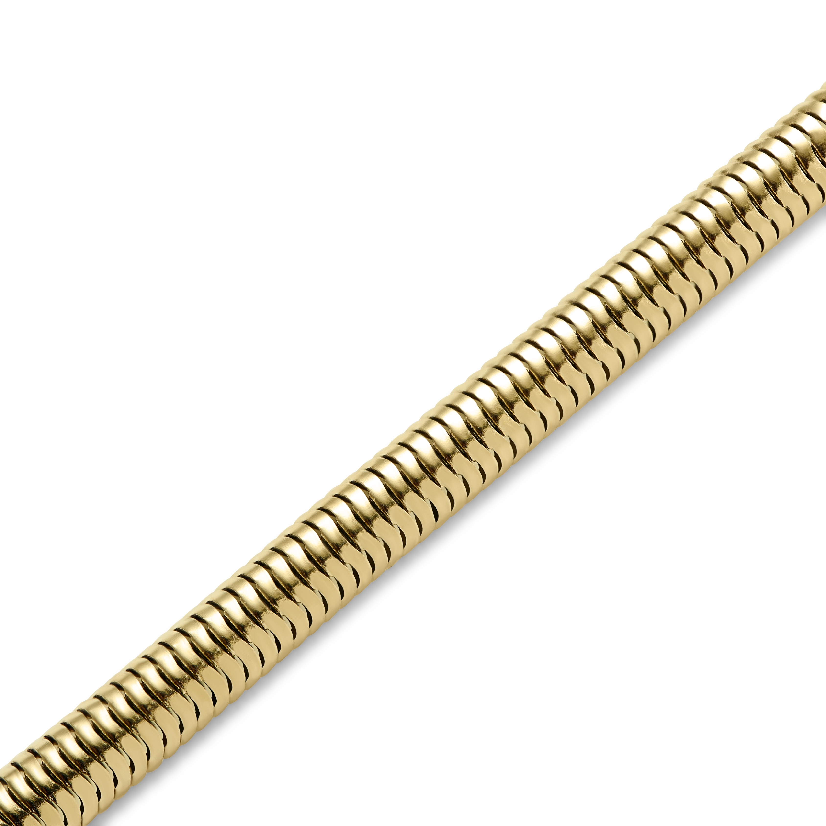 Essentials | 5 mm Goldfarbenes Schlangenketten-Armband - 4