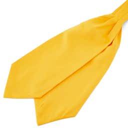 Cravate classique jaune canari  