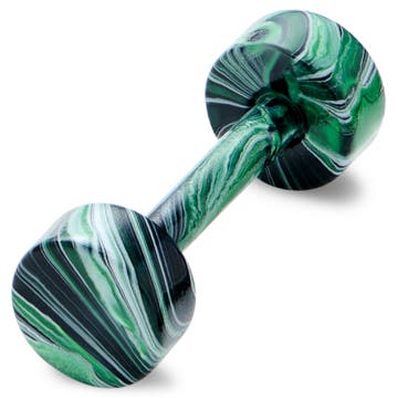 Satago | Fekete és zöld rozsdamentes acél hamis fültágító bedugós fülbevaló - 4 mm