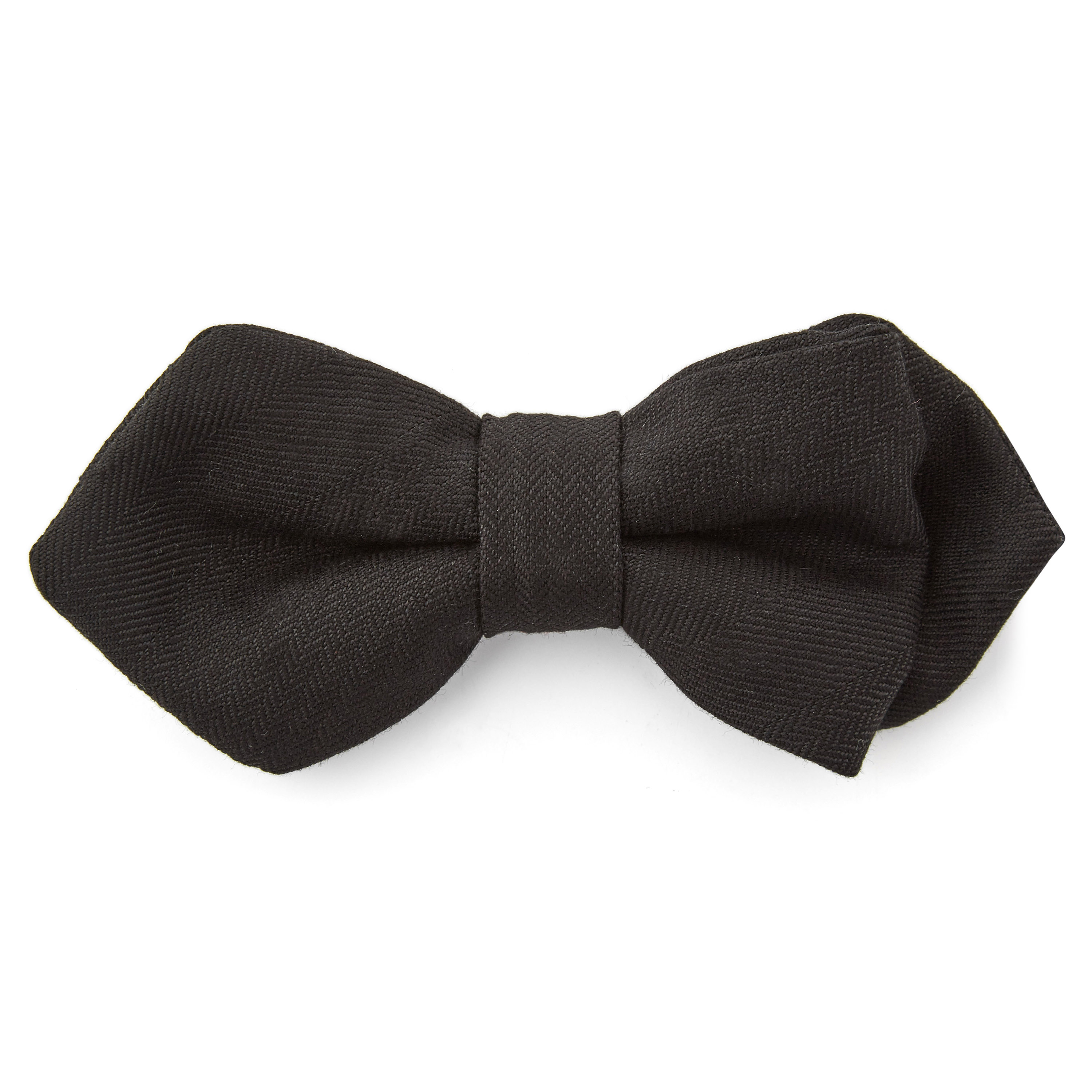 Schwarze Gemusterte Spitz Zulaufende Fliege - 1