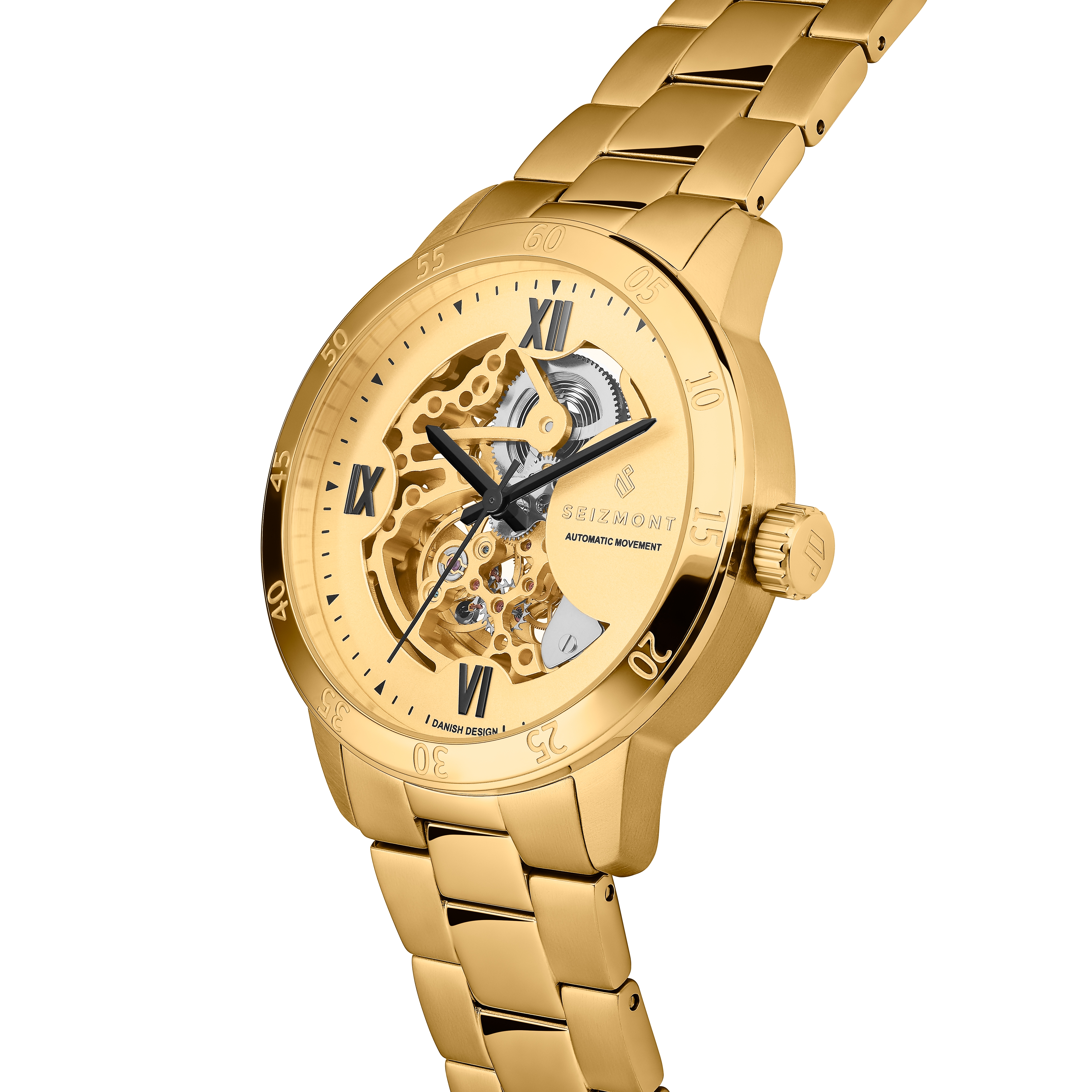 Dante II | Gold-tone Skeleton Watch - 6
