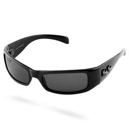 Black & Black Slim Sunglasses