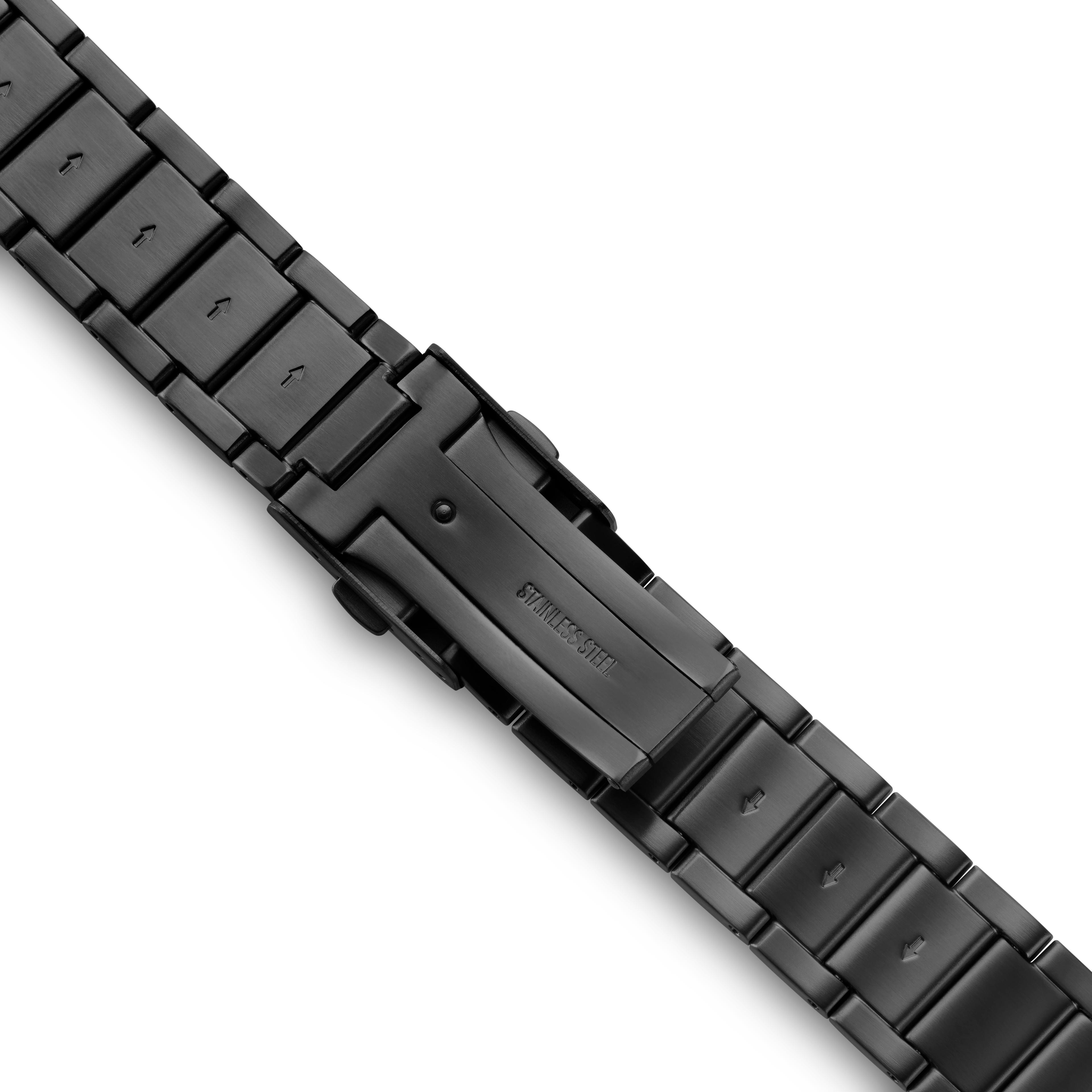 Bracelet De Montre Extensible En Acier Inoxydable 316L - Compatible Barrettes 22 Mm, Longueur Env. 16 Cm - Style Minimaliste, Confortable Toute La Journée