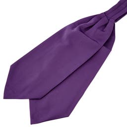 Dunkellila Basic Krawattenschal