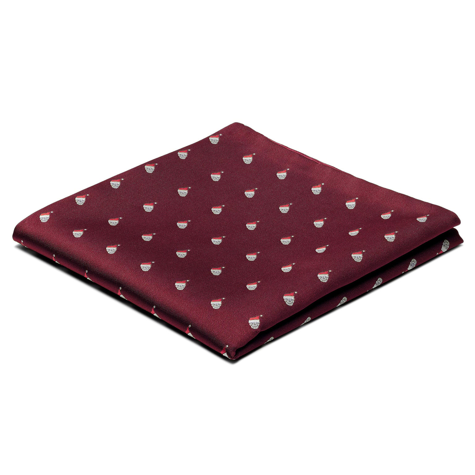 Lenço de Bolso Caveira de Natal Bordeaux Lenço de Bolso Caveira de Natal Bordeaux
