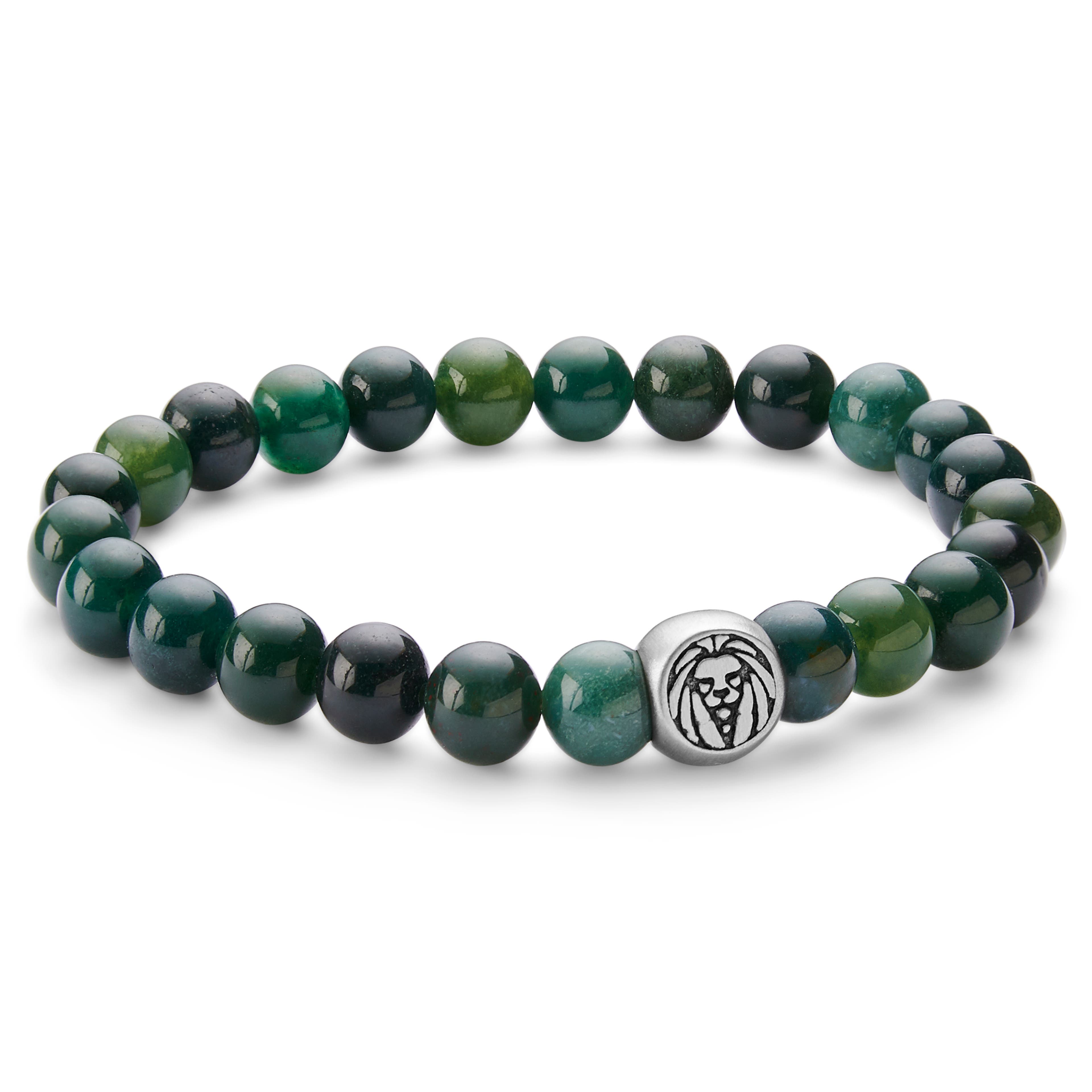Emerald-Green Agate Bracelet
