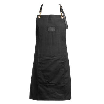 Apron | Black Cotton Apron | Black Cotton
