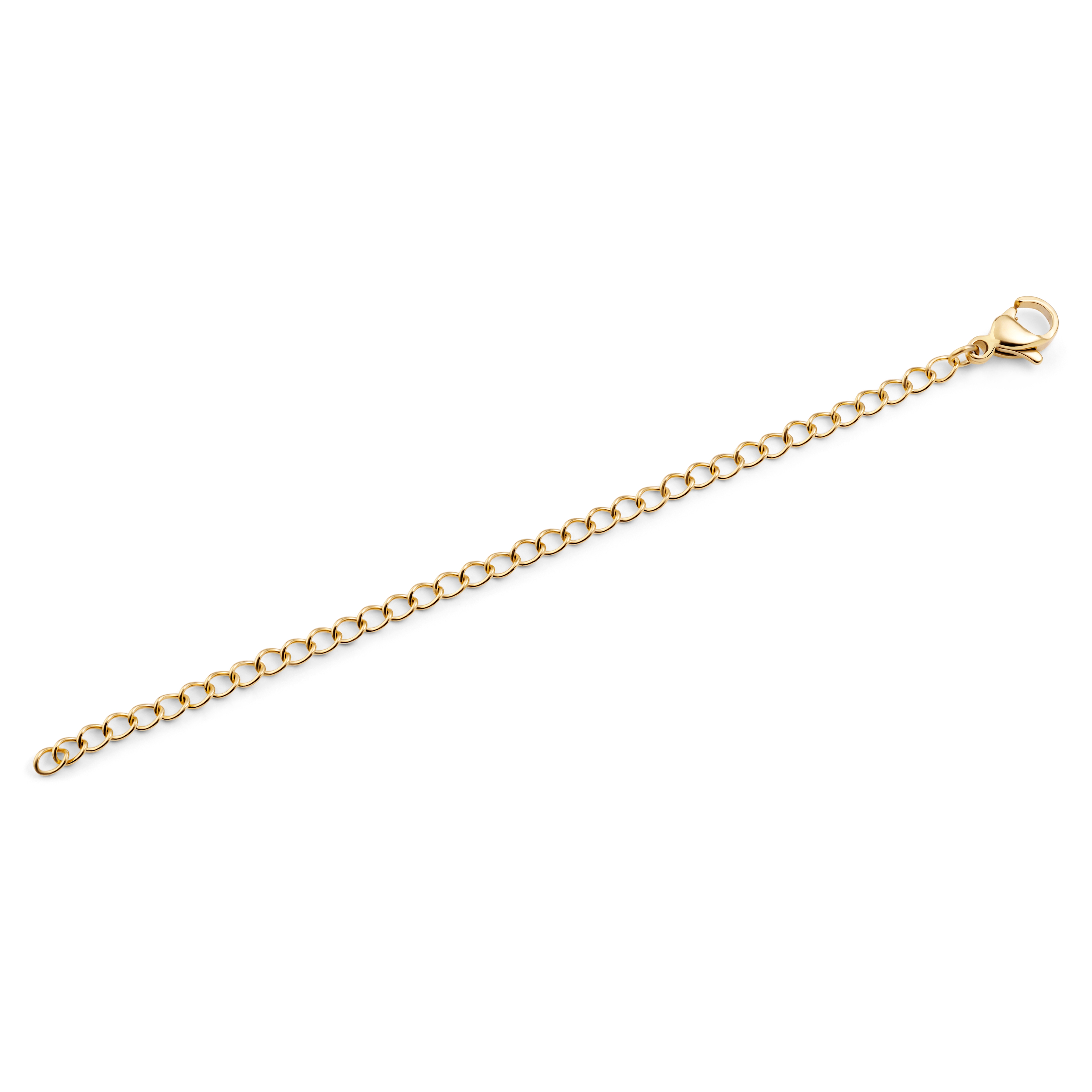 Kullansävyinen 304L Teräksinen Kaulakorun Pidentäjä 10 cm