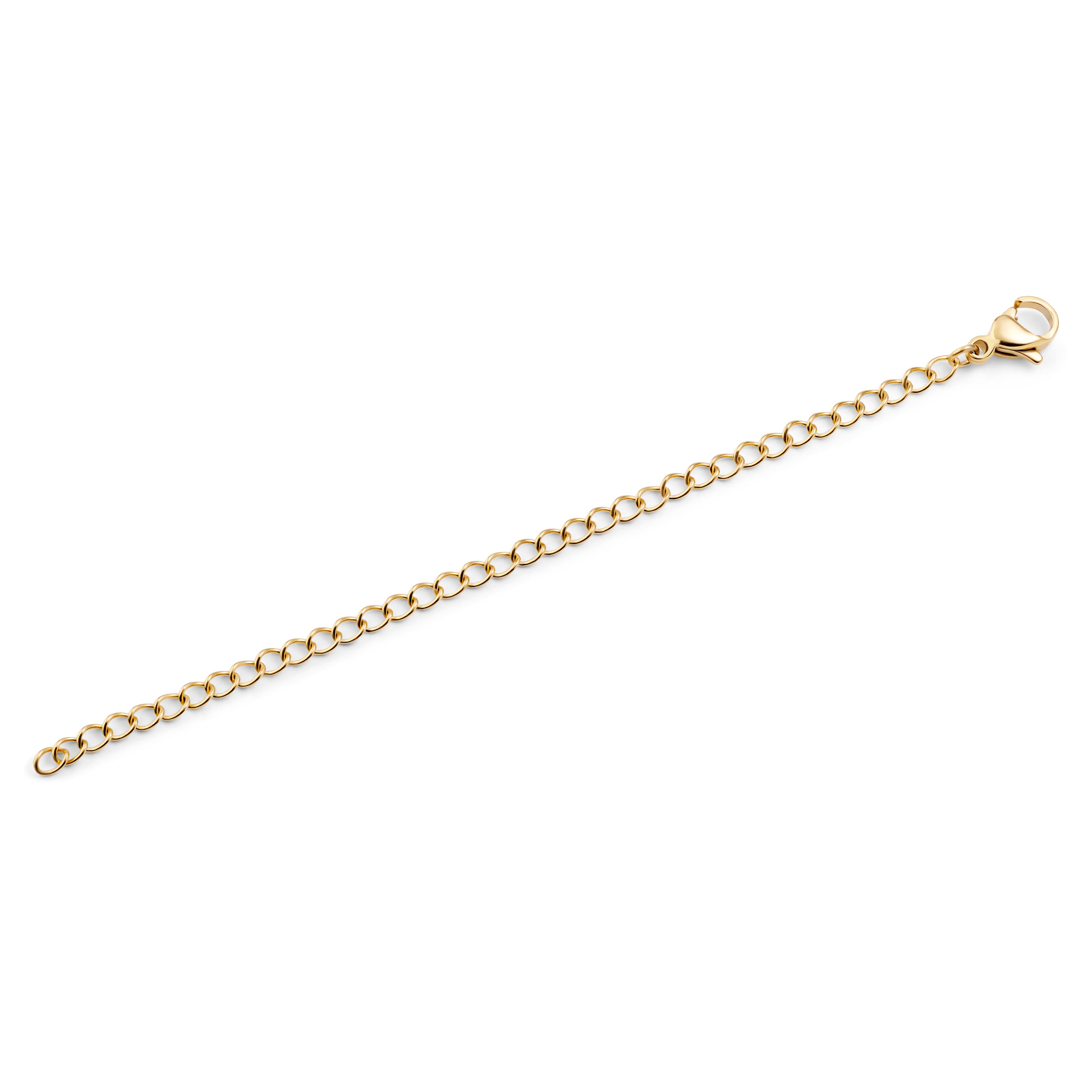 Златист удължител за колие 10см от неръждаема стомана 304 Златист удължител за колие 10см от неръждаема стомана 304