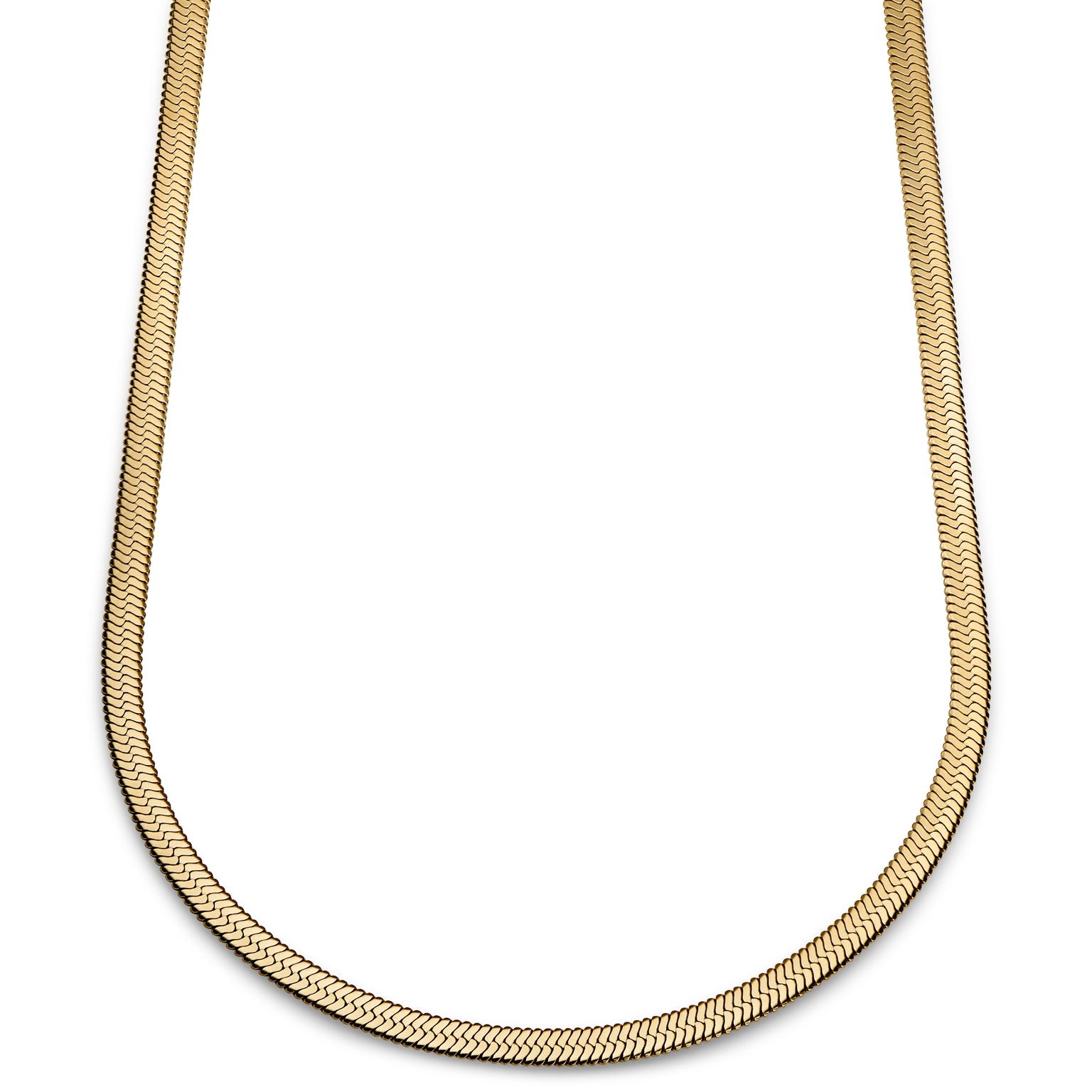 Essentials | Collar de cadena de espiga dorado de 6 mm Essentials | Collar de cadena de espiga dorado de 6 mm
