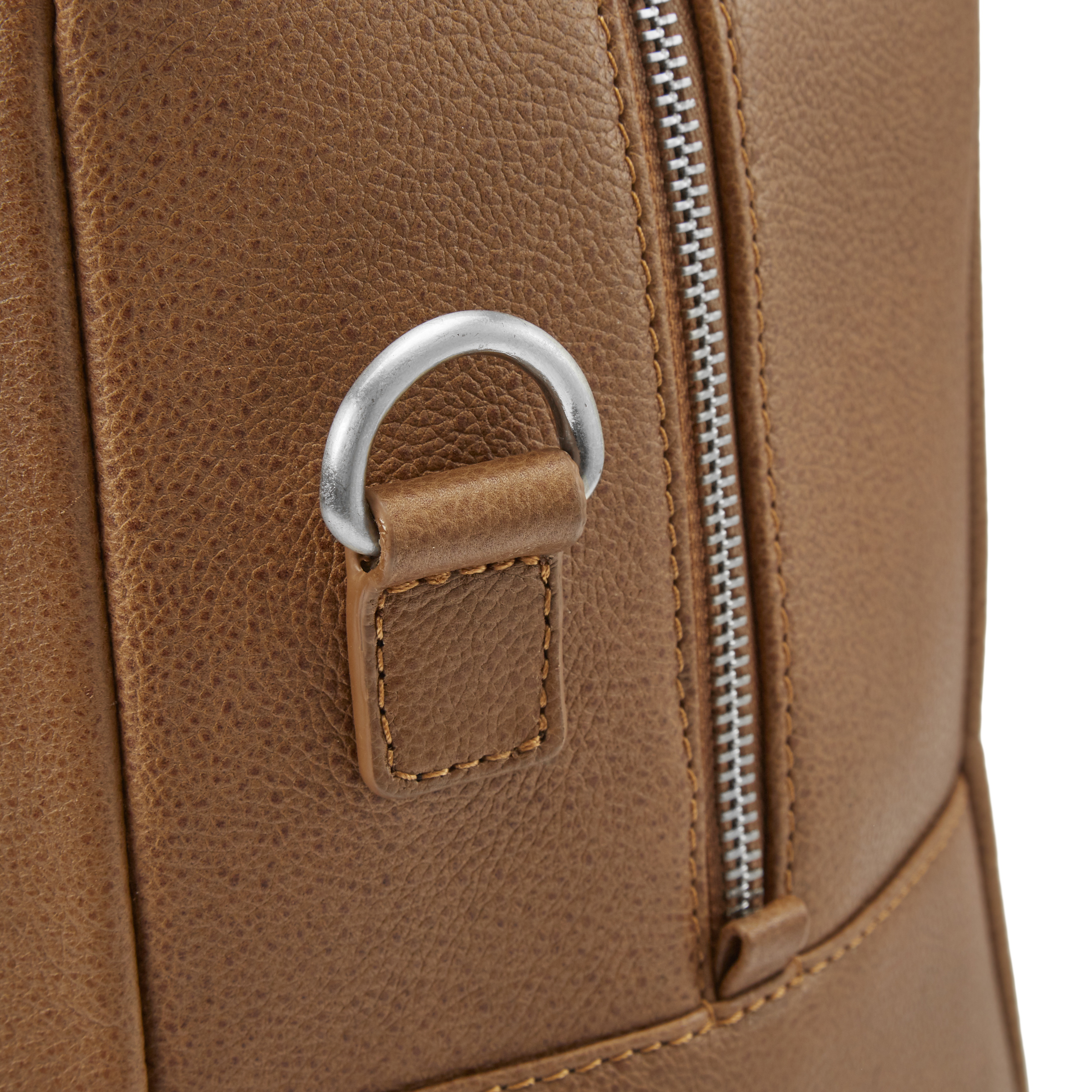 Layne Hellbraune Leder Duffle Bag Reisetasche - 9