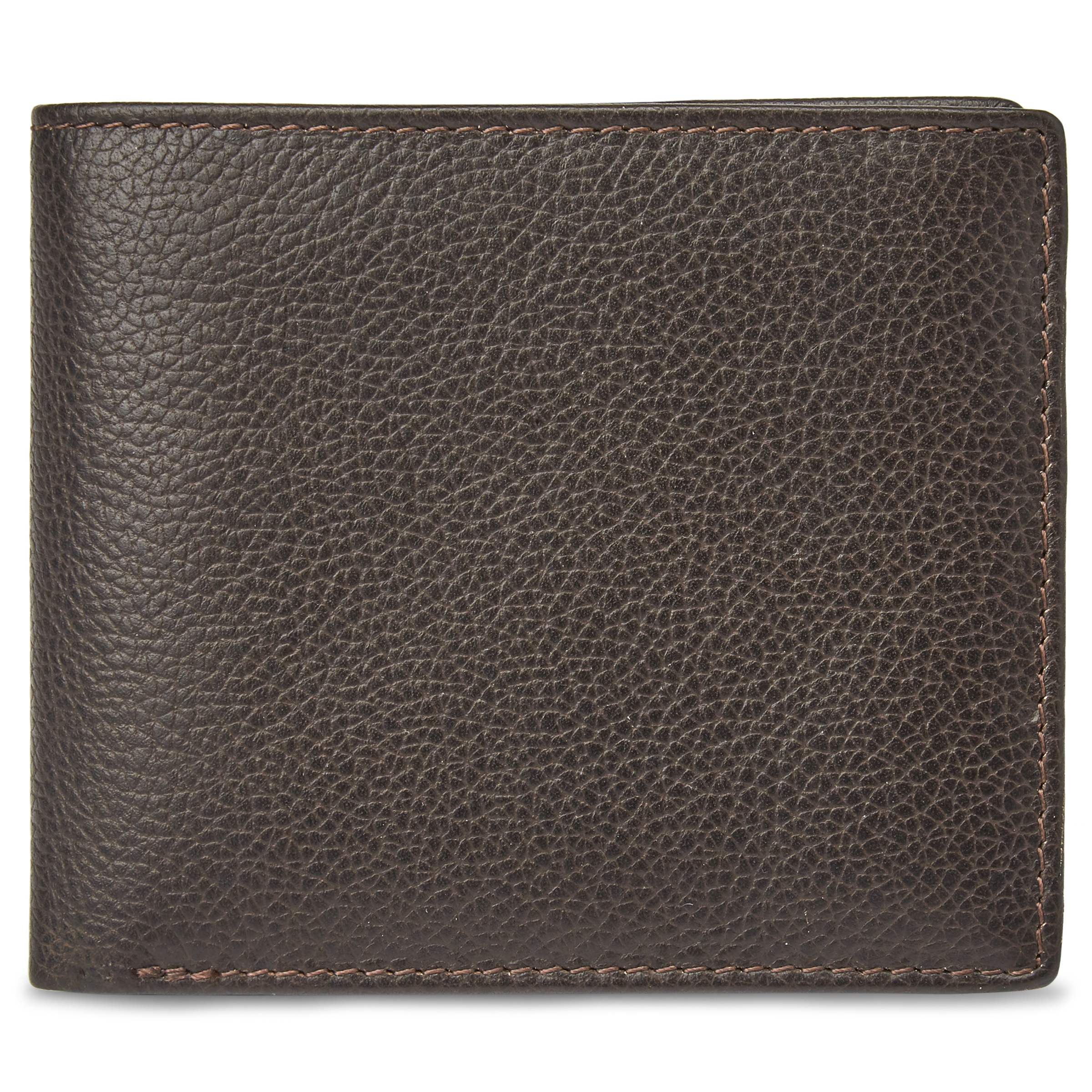 Cartera de cuero marrón oscuro con bloqueo RFID Smith - 8