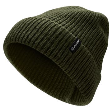 Baltic | Olive Rippstrick-Beanie aus Acryl Baltic | Olive Rippstrick-Beanie aus Acryl