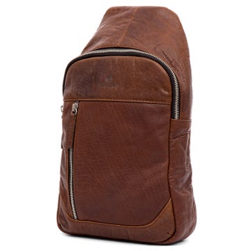 Montreal | Mini Tan Leather Sling Bag