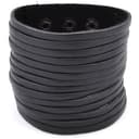 Large bracelet en cuir noir Large bracelet en cuir noir