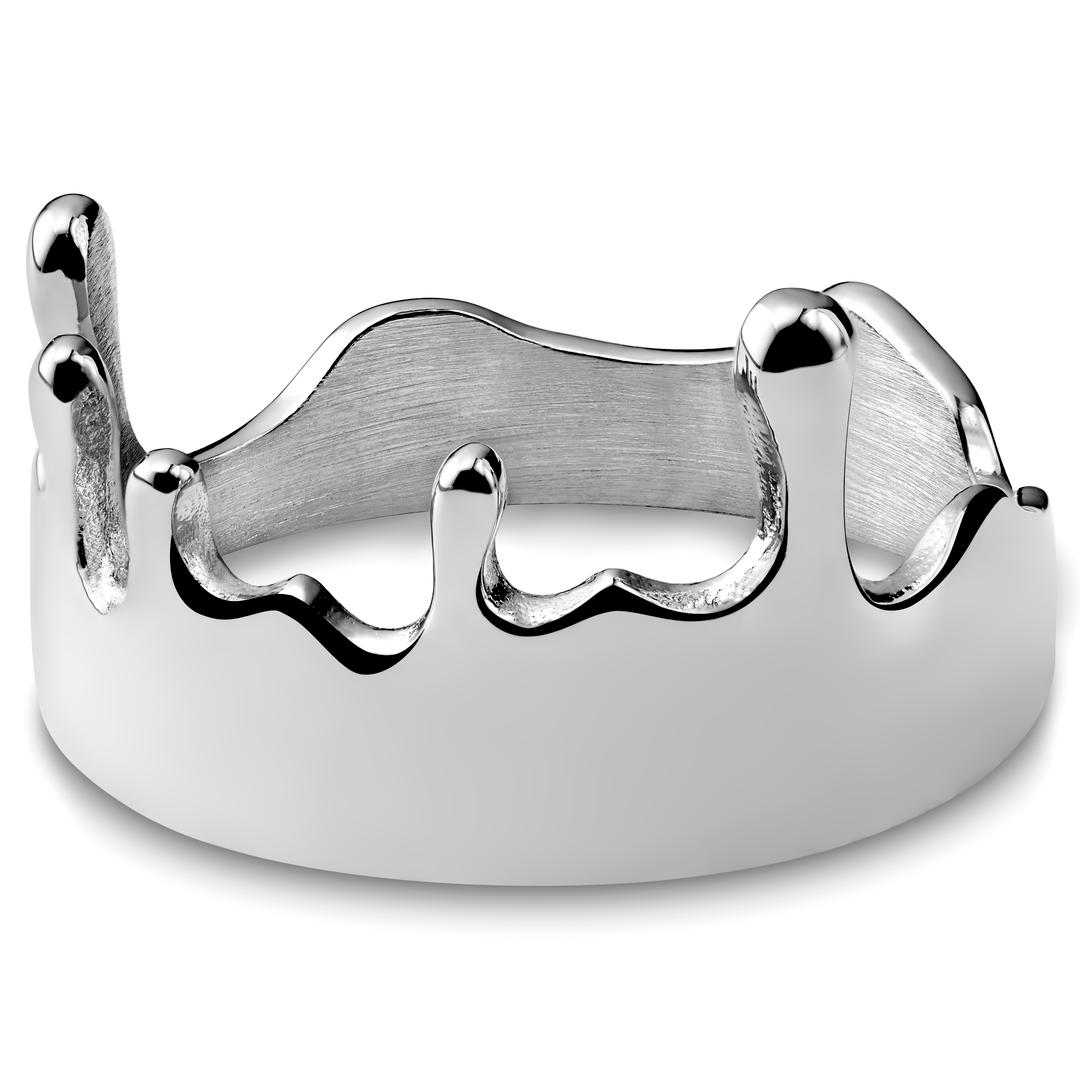 Melting Rings Fahrenheit | 12 mm Silver-Tone Stainless Steel Melting Ring | In stock ...