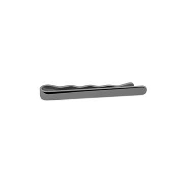Polished Gunmetal Black 1 3/5" (4 cm) Rounded Tie Bar Polished Gunmetal Black 1 3/5" (4 cm) Rounded Tie Bar