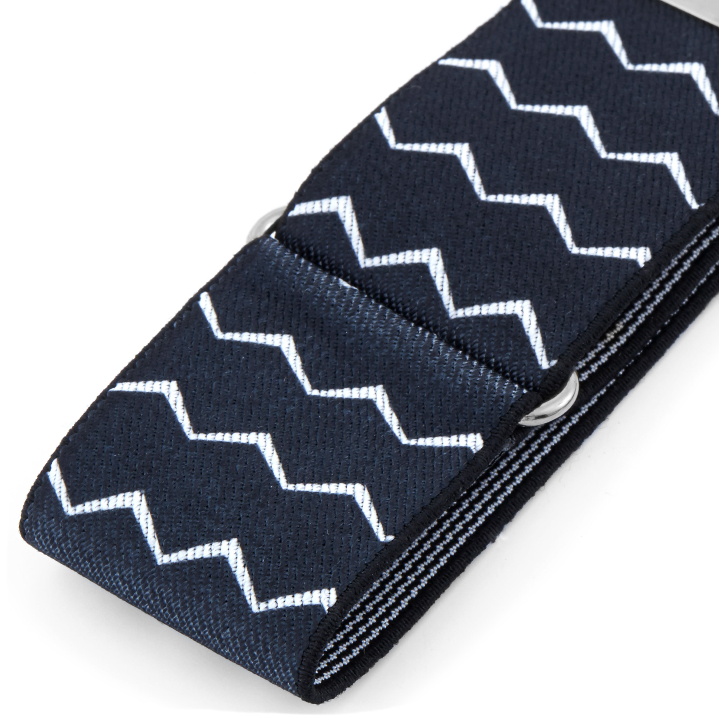 Brazaletes para camisa negros con zigzag - 2