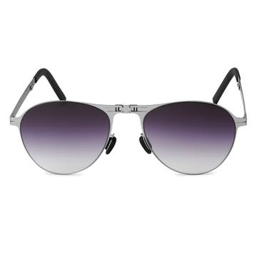 Whitmore Thea Silver-Tone Folding Sunglasses