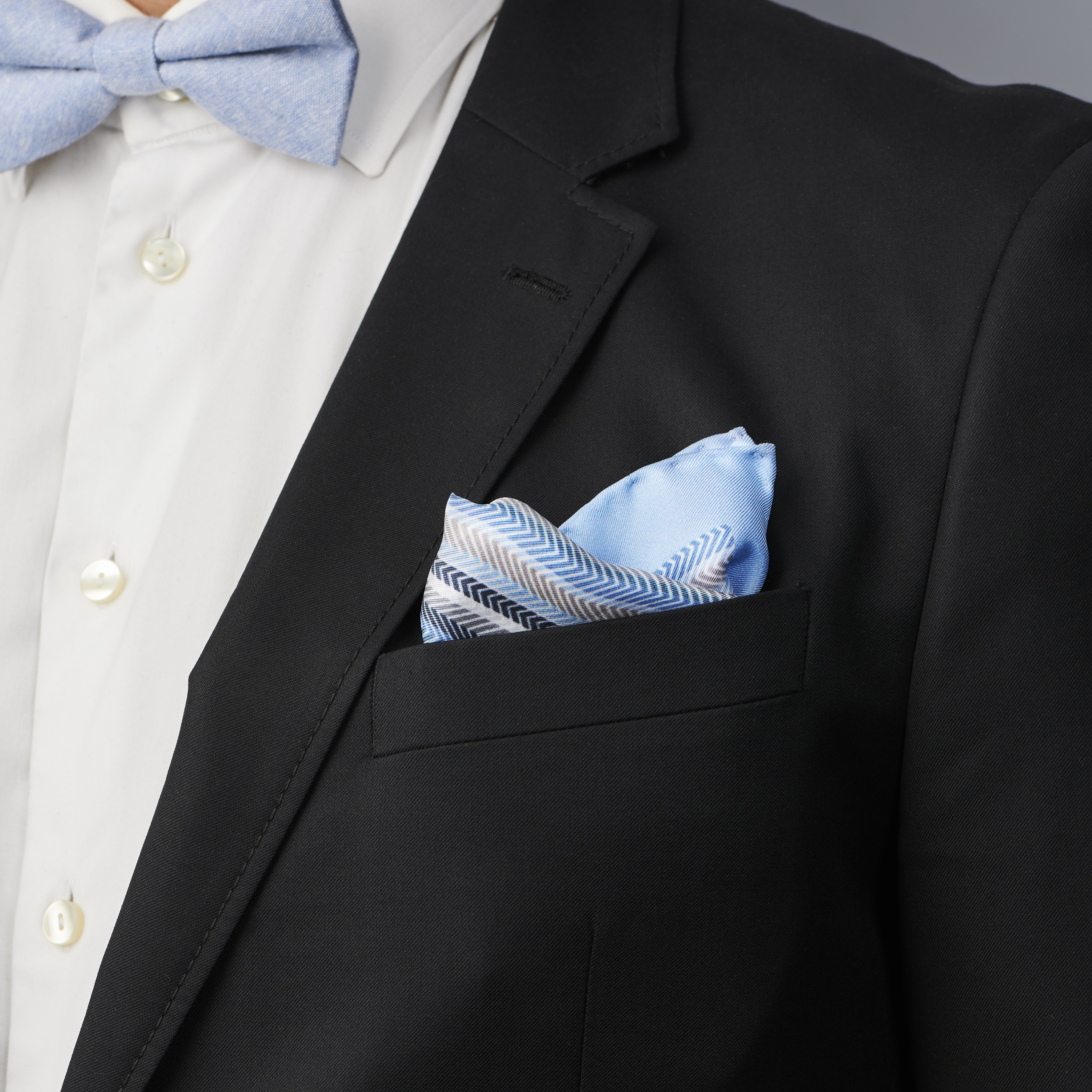 Bernard Brux selyem díszzsebkendő - 5