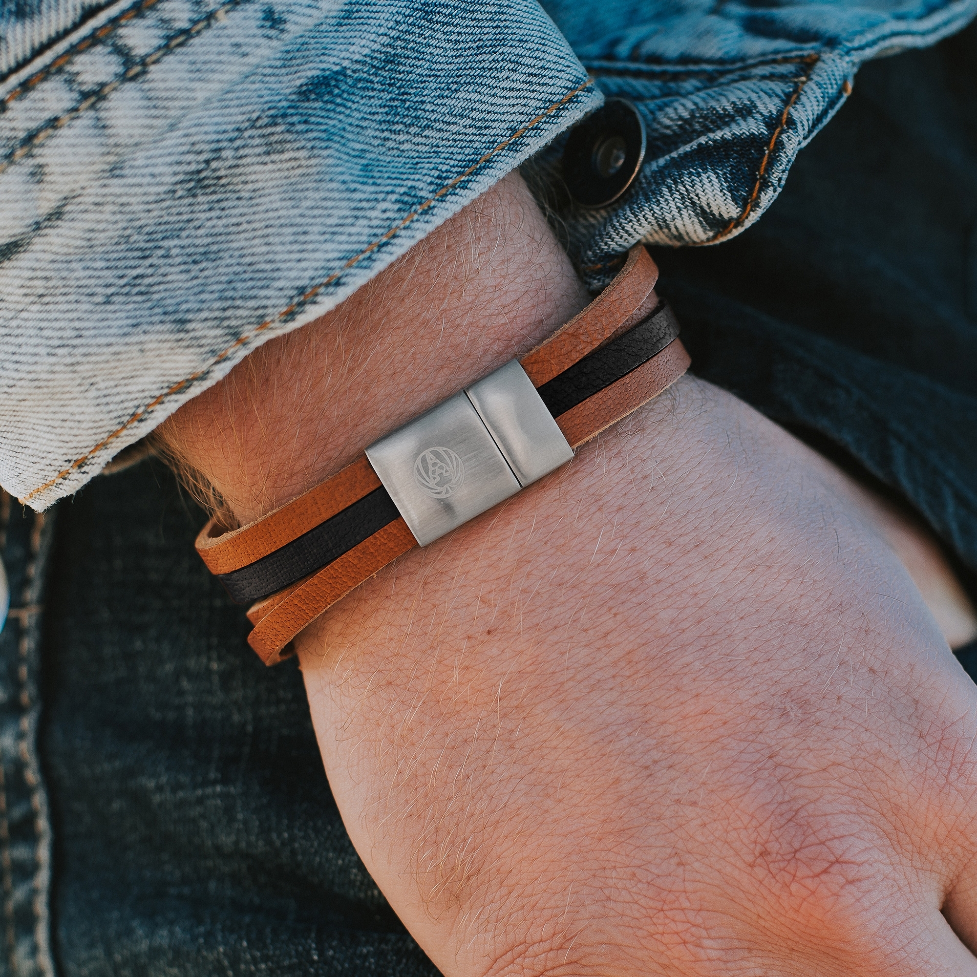 Blandet & Sølvfarvet 6-delt Armbånd - 4