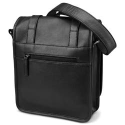 Black Full-Grain Leather Messenger Bag In stock! Lucleon