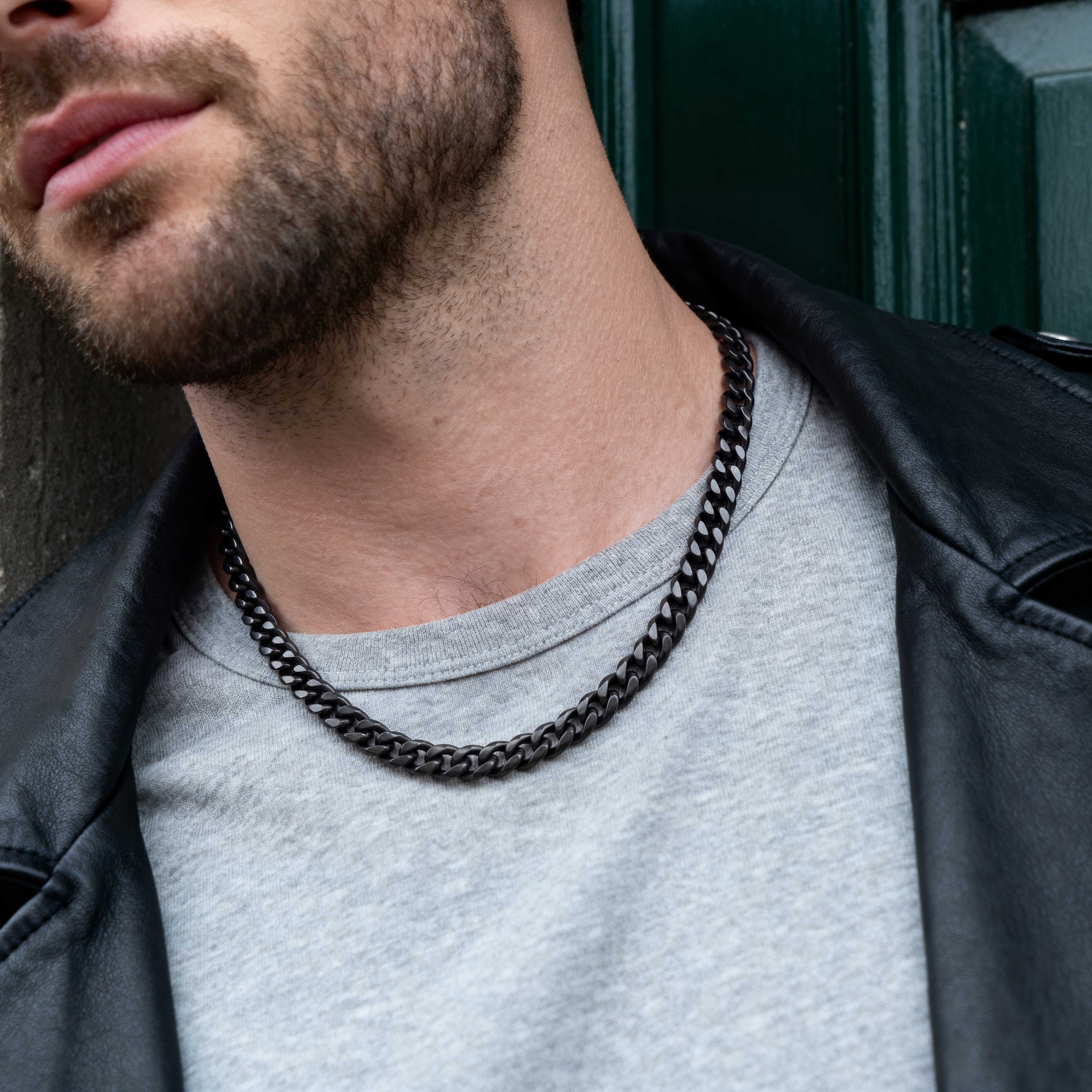 10mm Black Chain Necklace - 3
