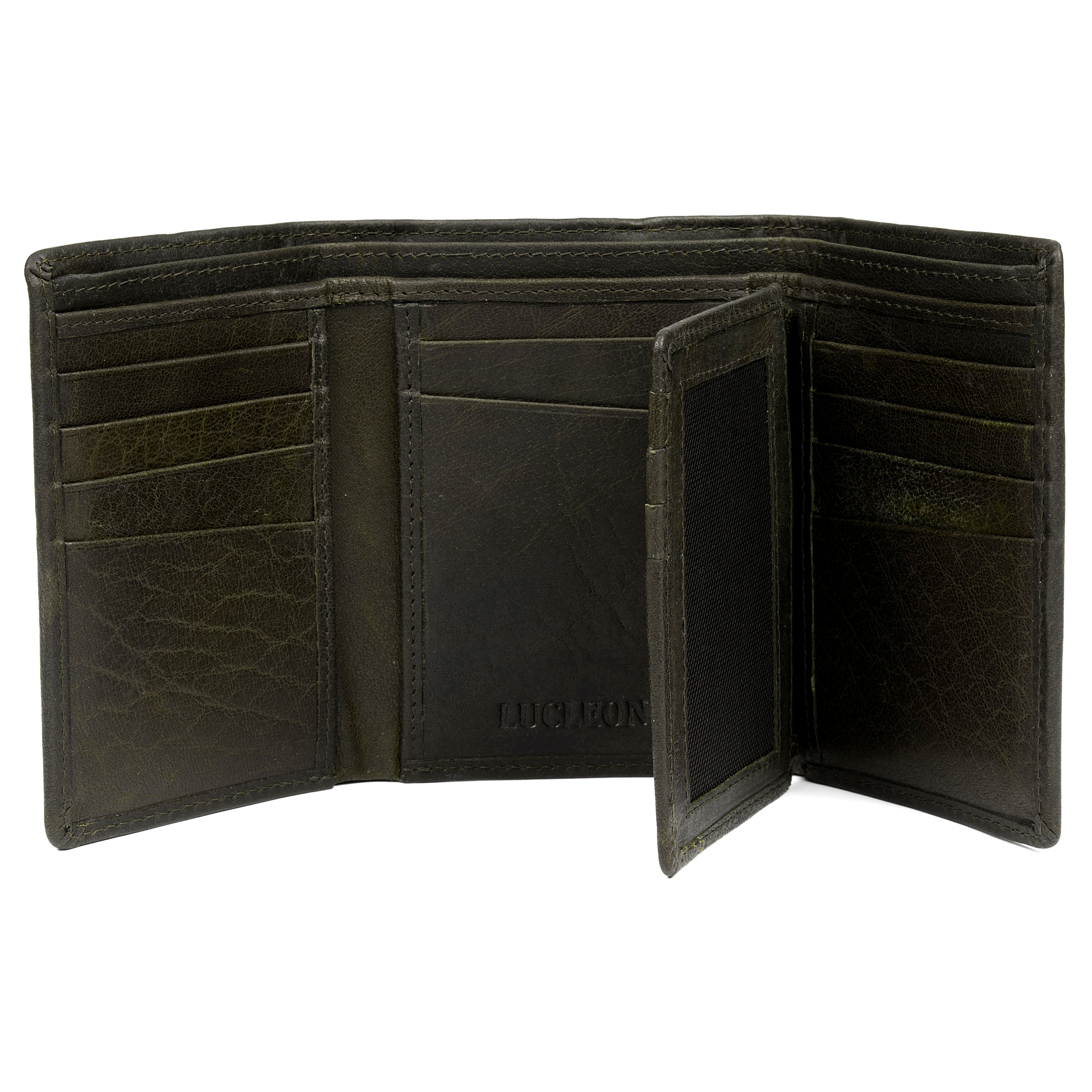 Montreal Maple Olivgrön RFID Läderplånbok - 2