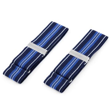 Blue Striped Sleeve Garters Blue Striped Sleeve Garters