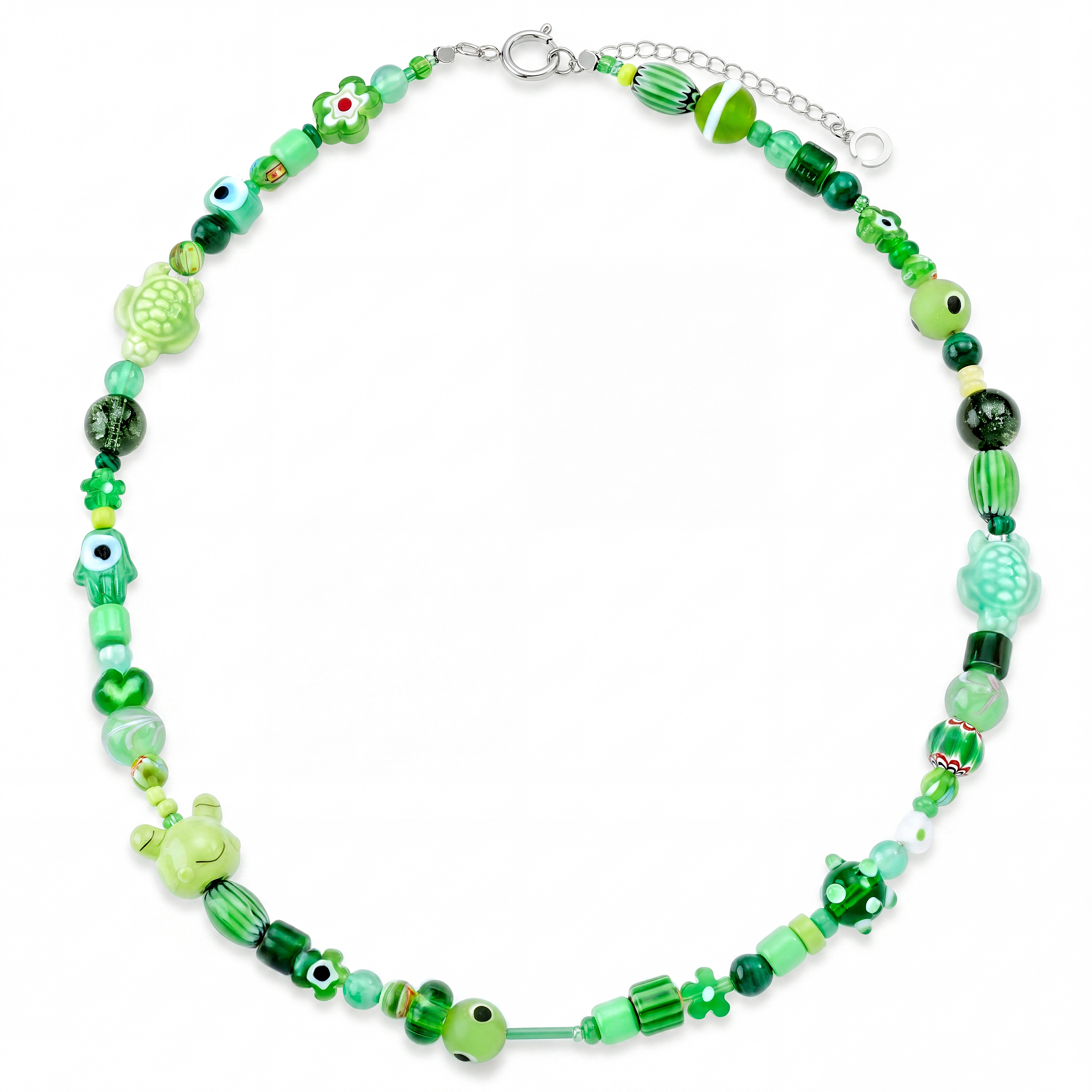 Pearlmania | Garden Party groene ketting