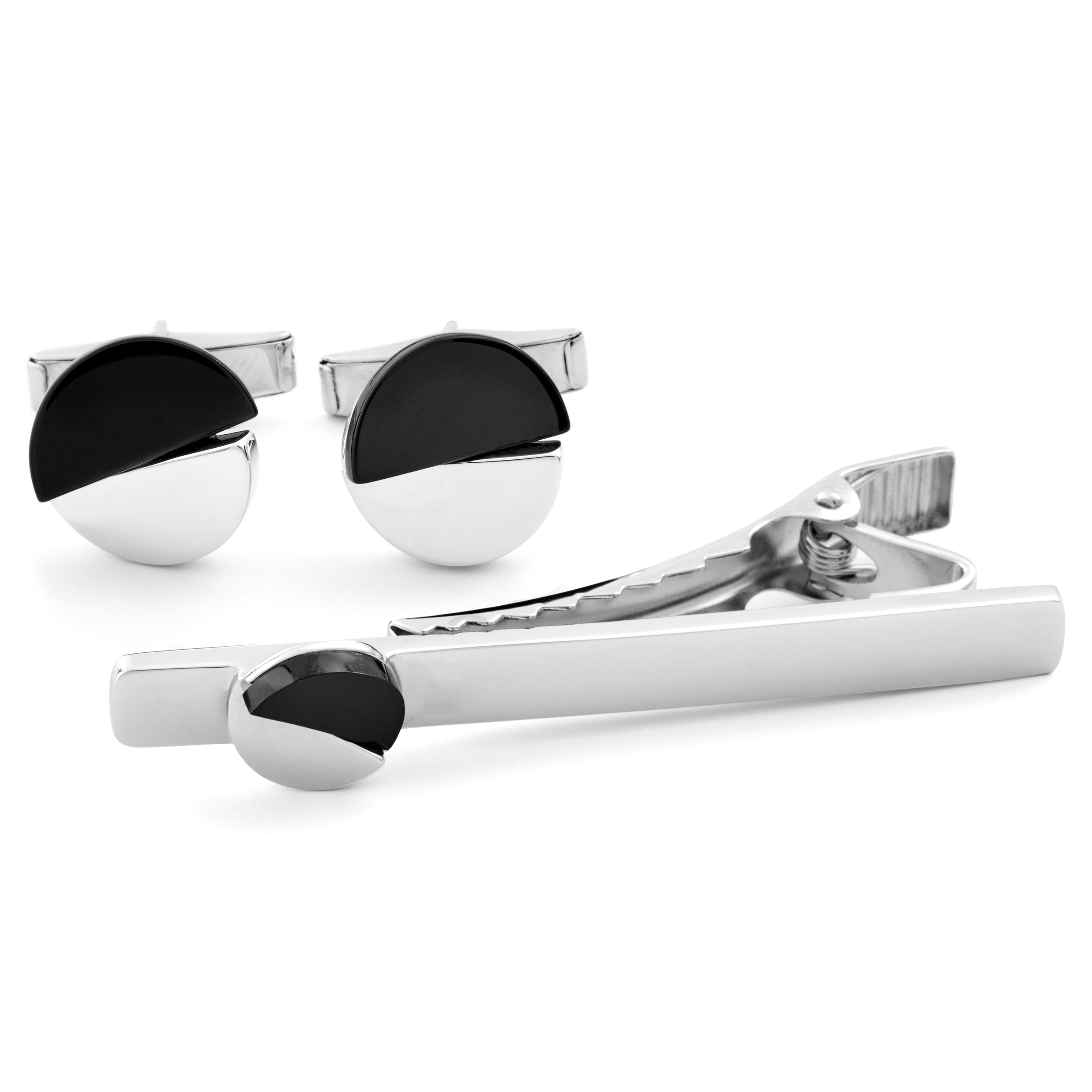 Yin & Yang-Set van 925 Zilver - 1