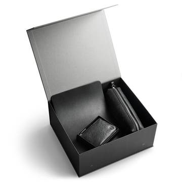 Darčeková krabička pre profesionálov z kancelárie | Čierna koža