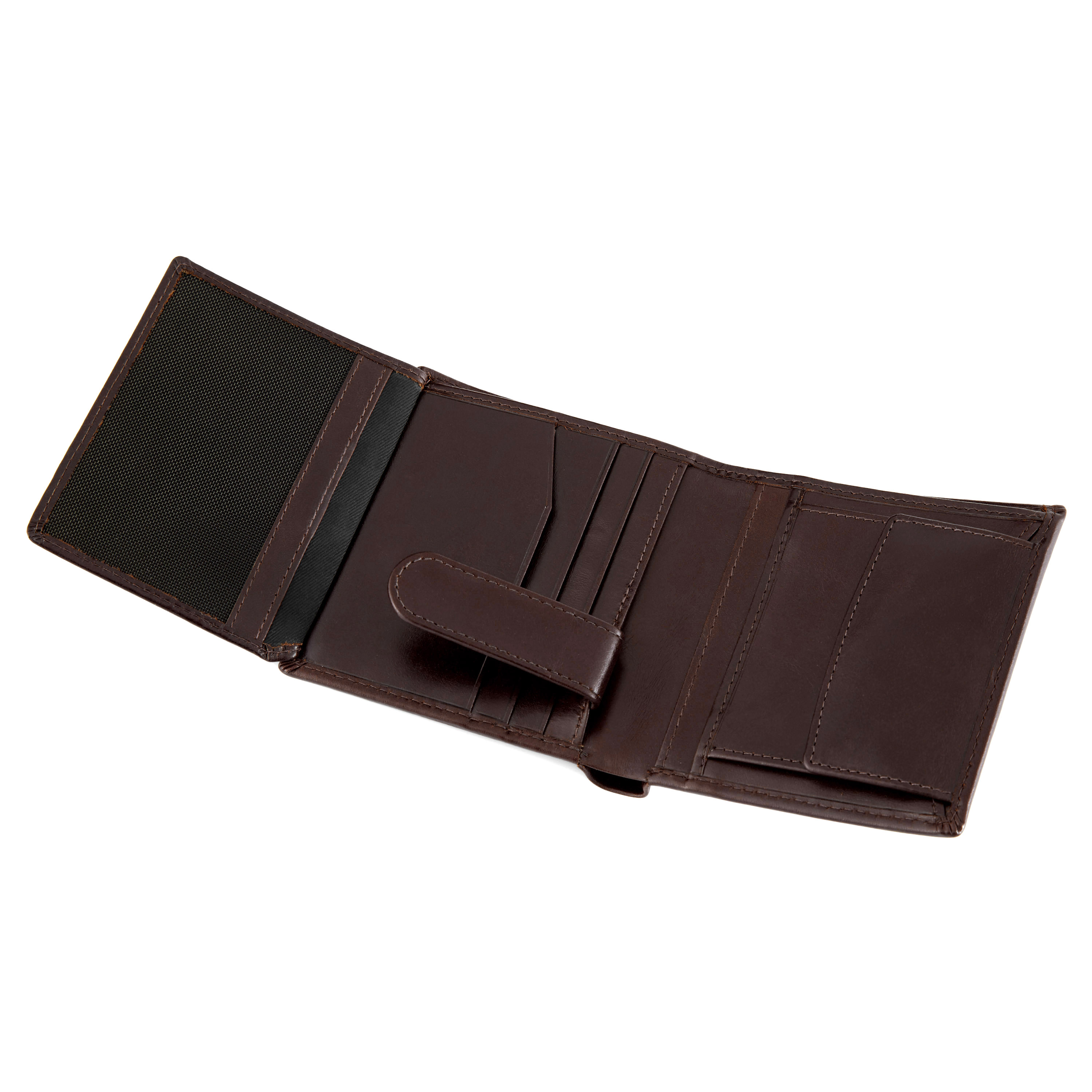 Landscape Dark Brown Jasper Leather Wallet - 6