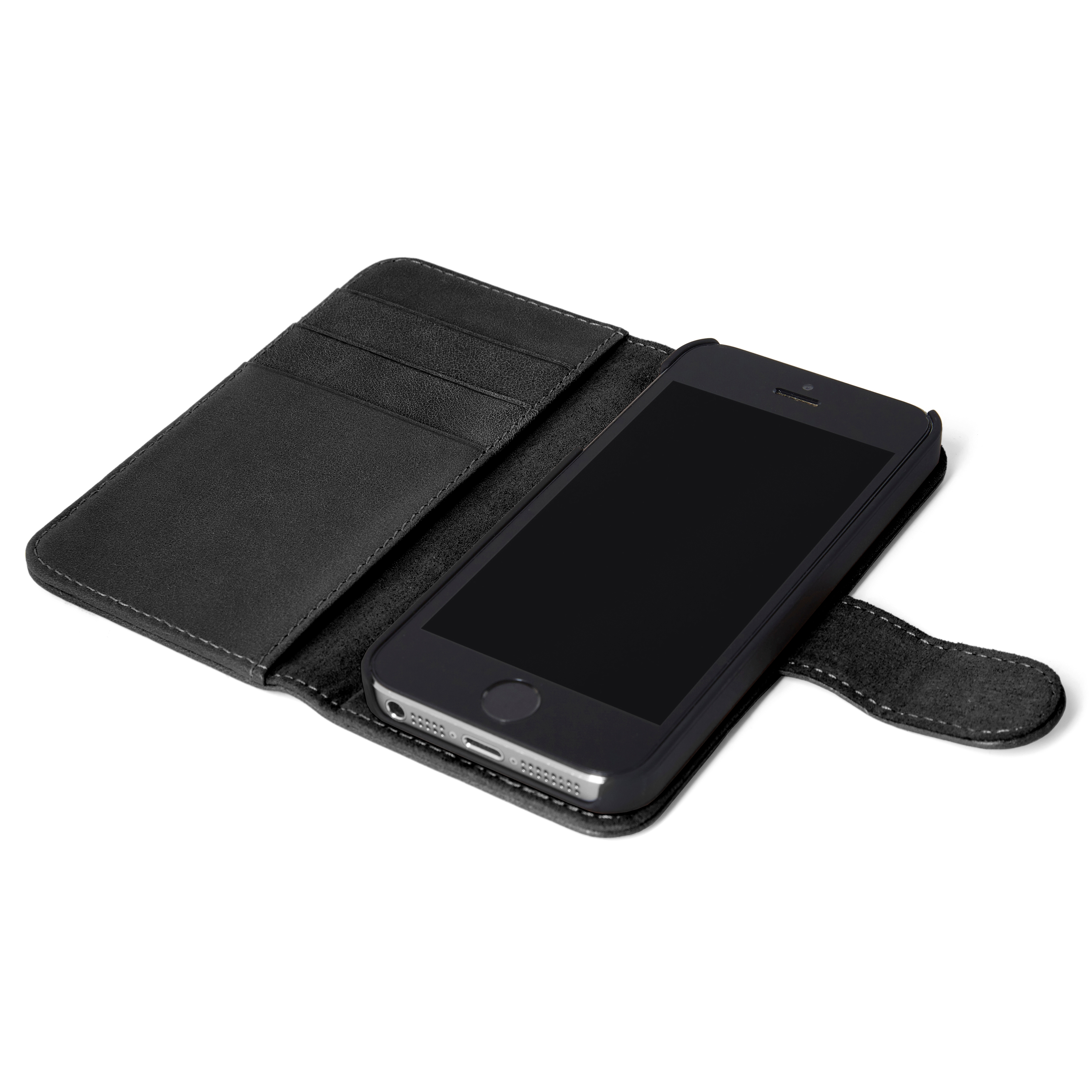 iPhone 6 Black Leather Case - 2