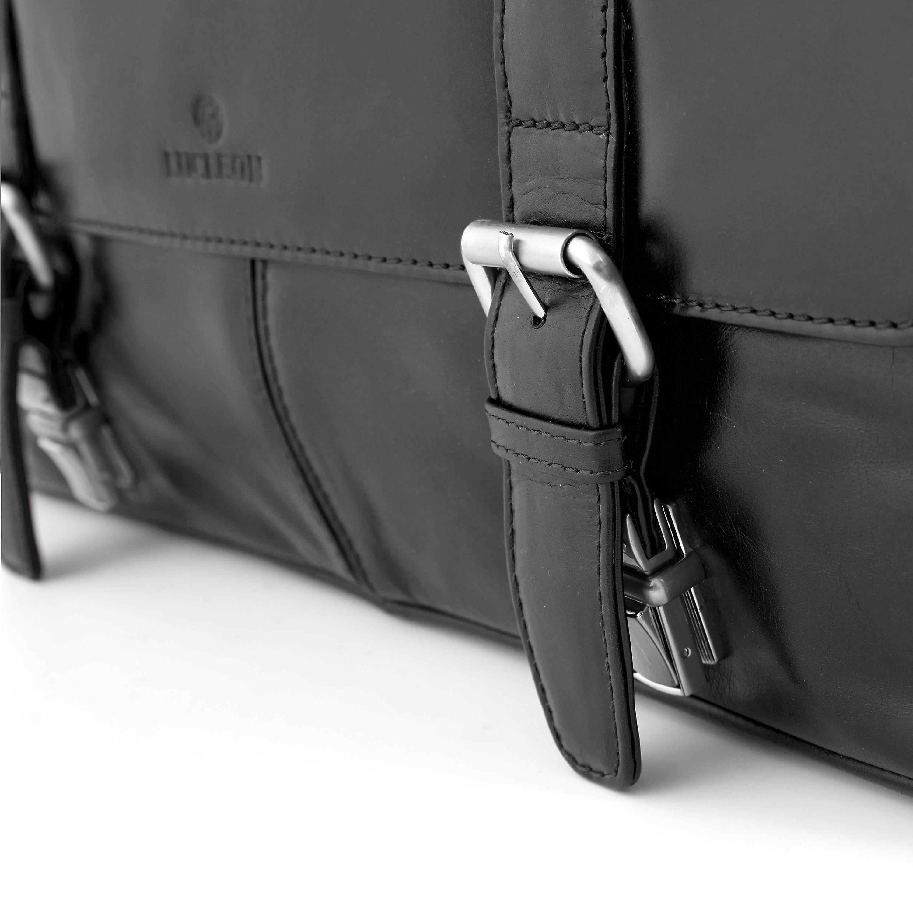Bandolera de piel clásica negra Jasper - 9
