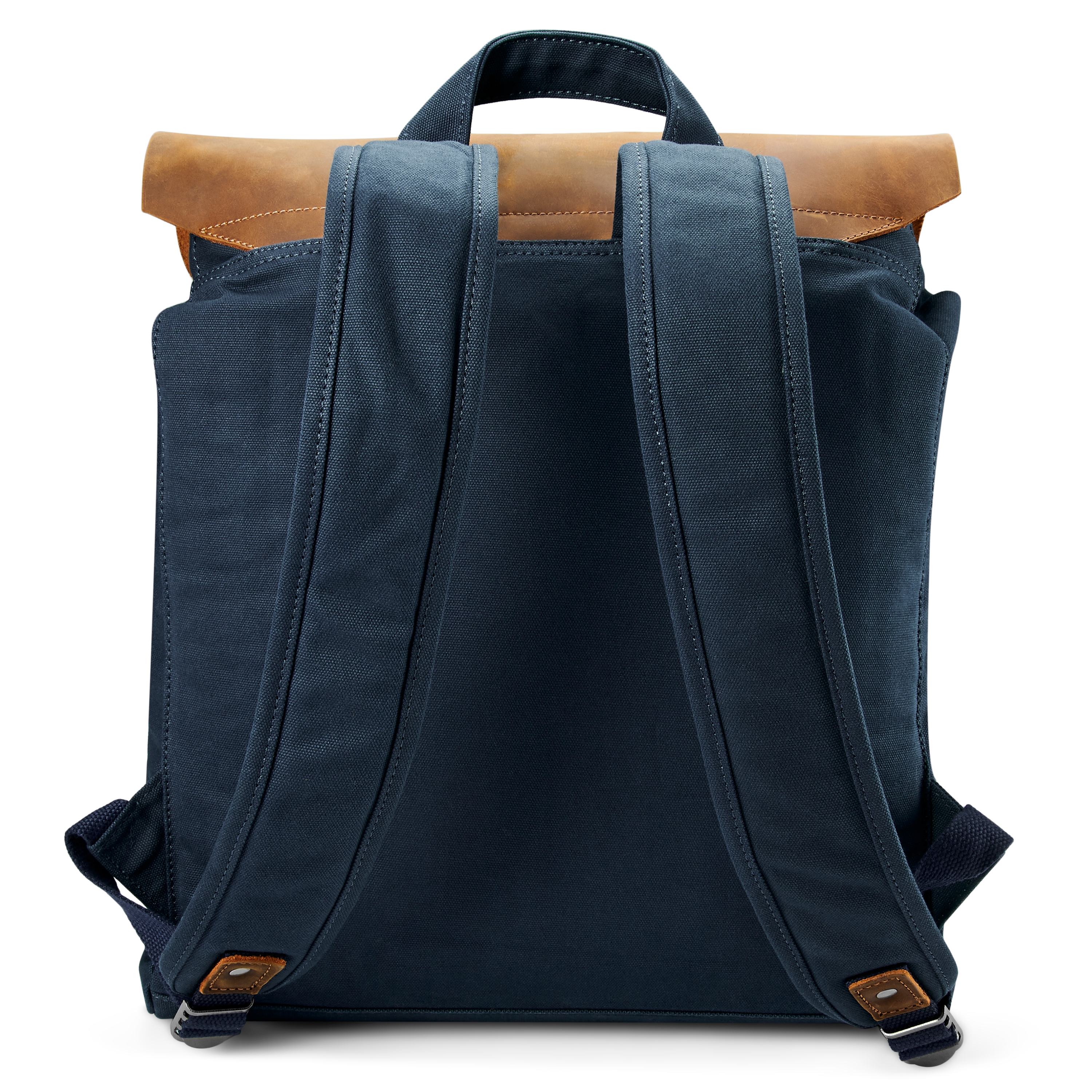 Sac à dos bleu et brun havane Tarpa Sonny - 4