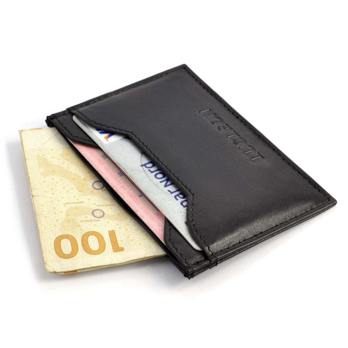 Portacarte Bruce nero con protezione RFID - 2