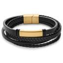 Børstet Gulltonet ID-armbånd Børstet Gulltonet ID-armbånd
