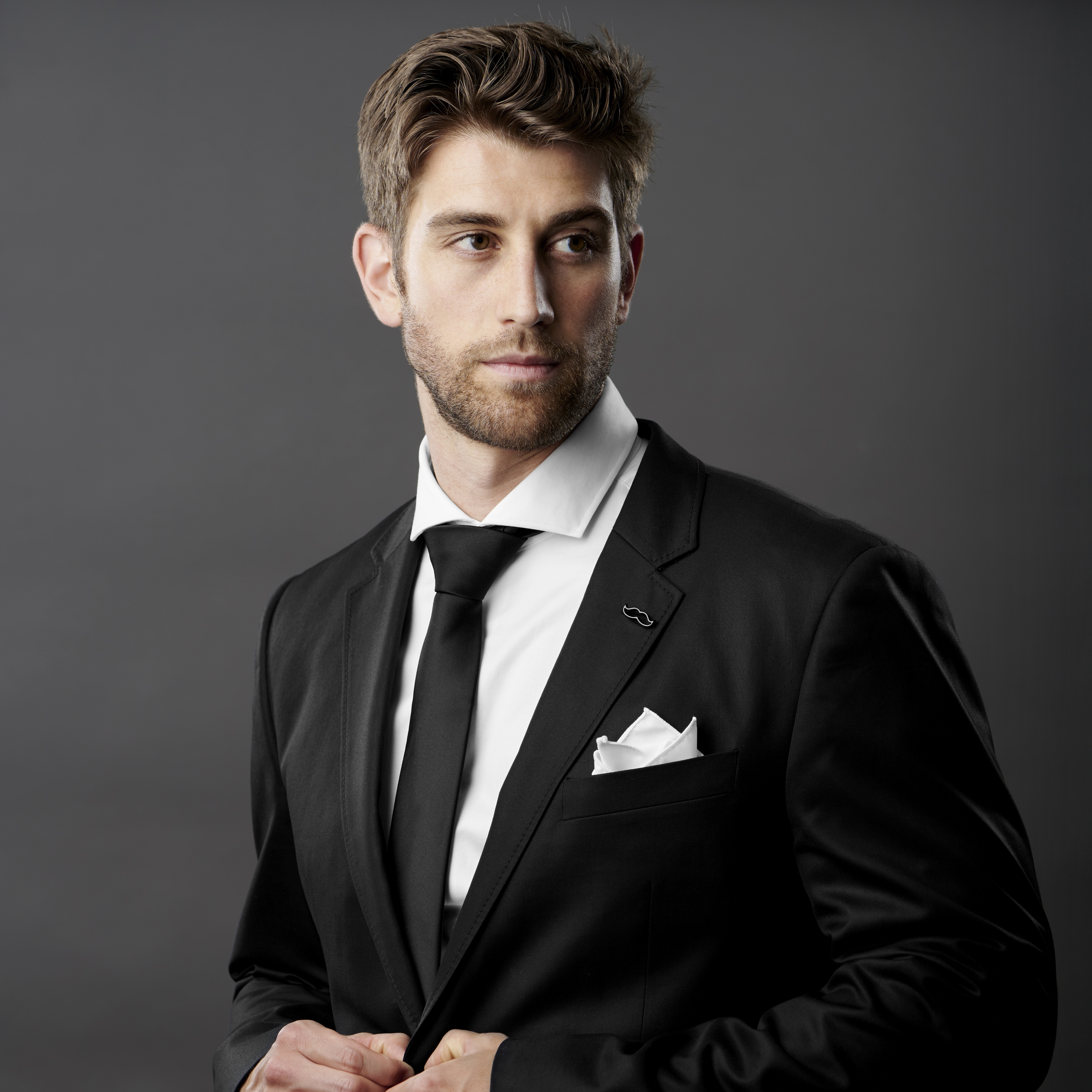 Like A Sir Svart Kavajnål - 4